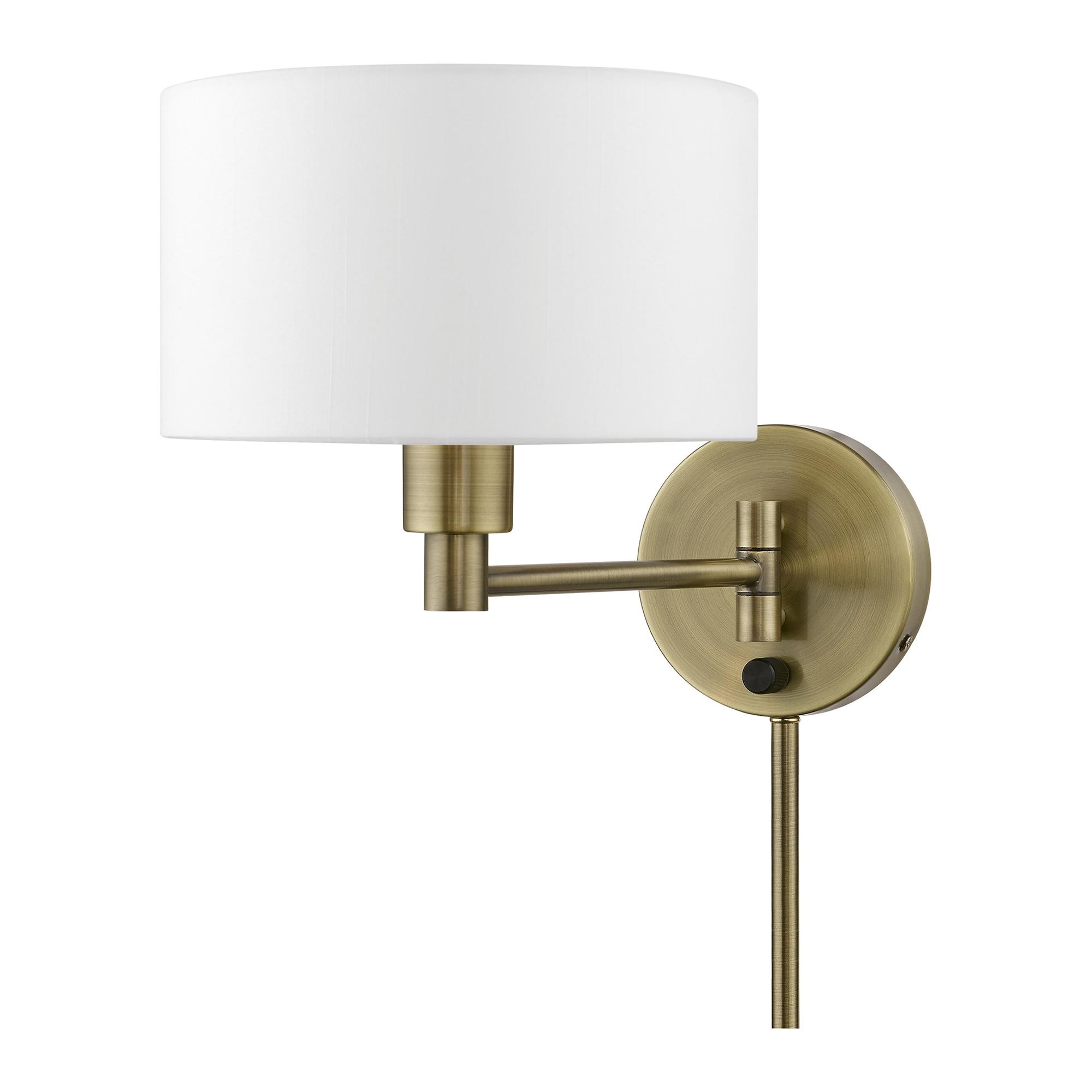 Livex Lighting 1 - Light Wall Light in  Antique Brass