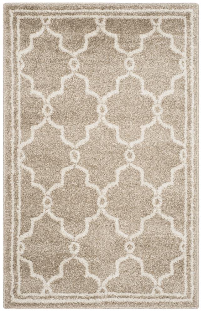 Amherst AMT414 Power Loomed Indoor Accent Rug - Wheat/Beige - 3'x5' - Safavieh