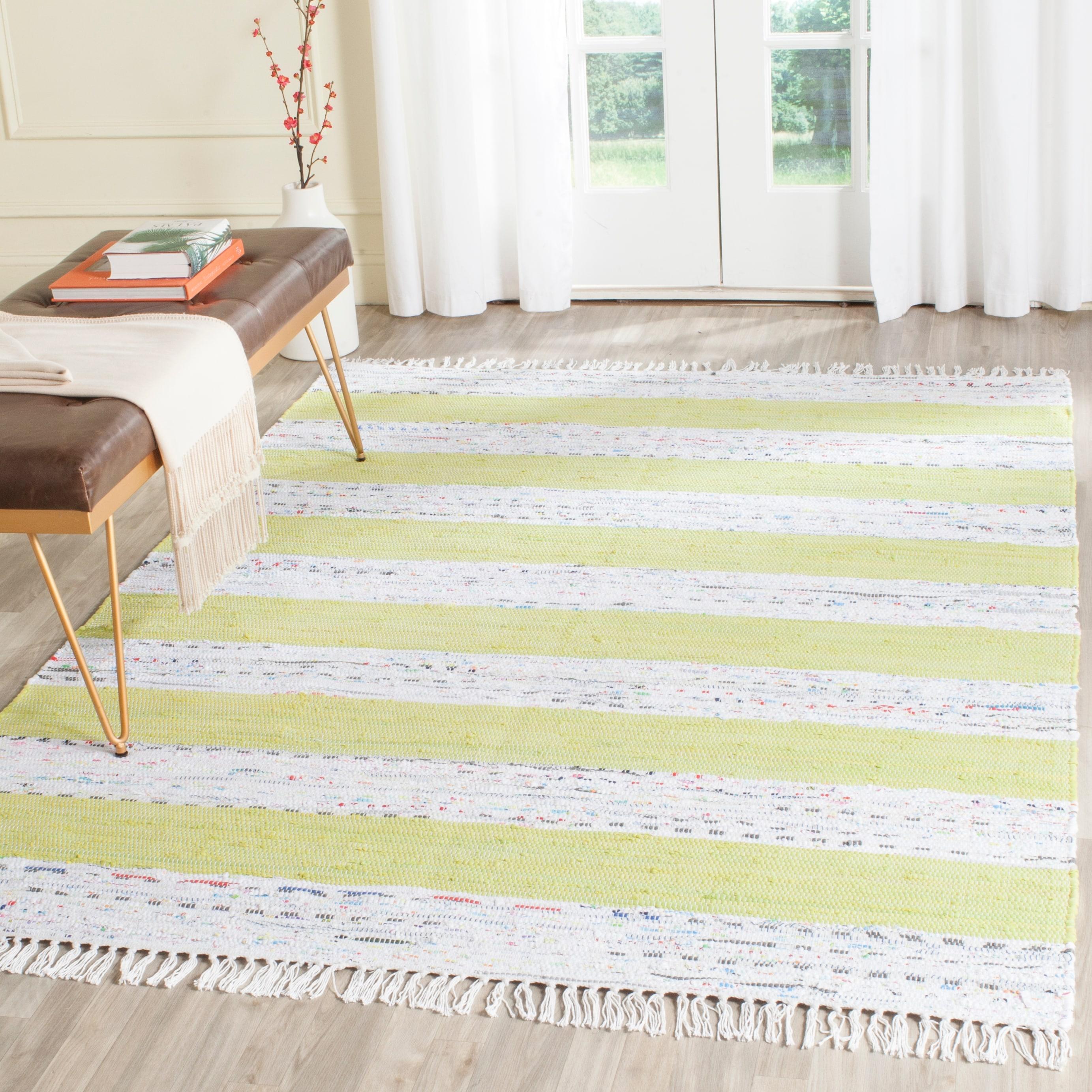 Yokum Hand Woven Cotton Striped Rug