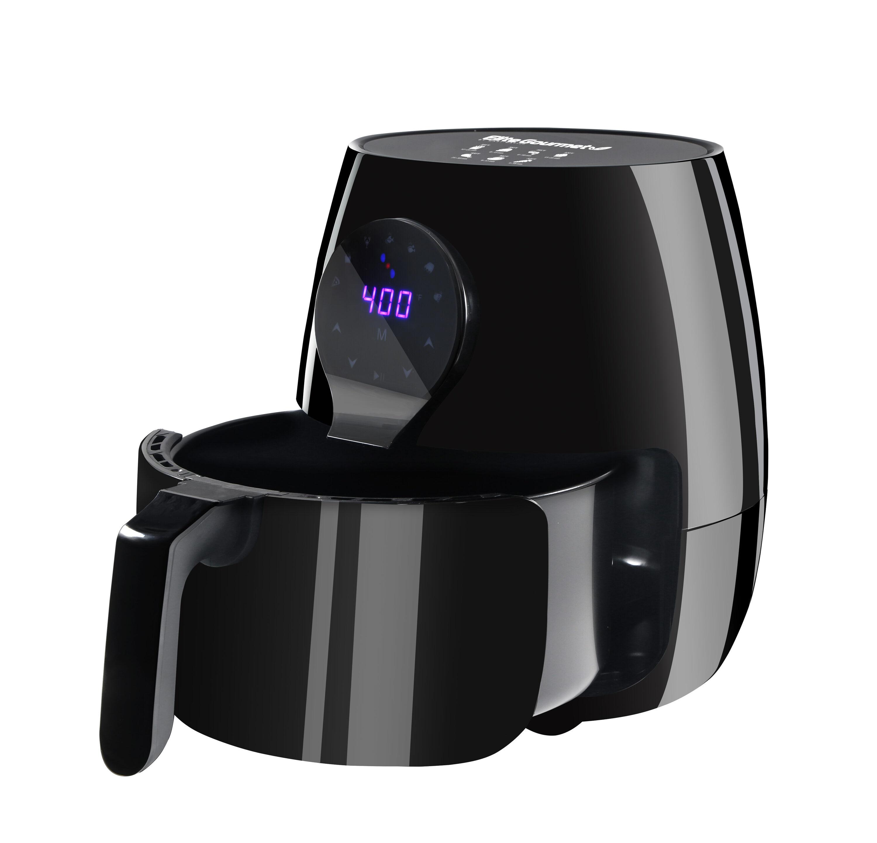 Elite Gourmet 5.3 Qt. Air Fryer (black)