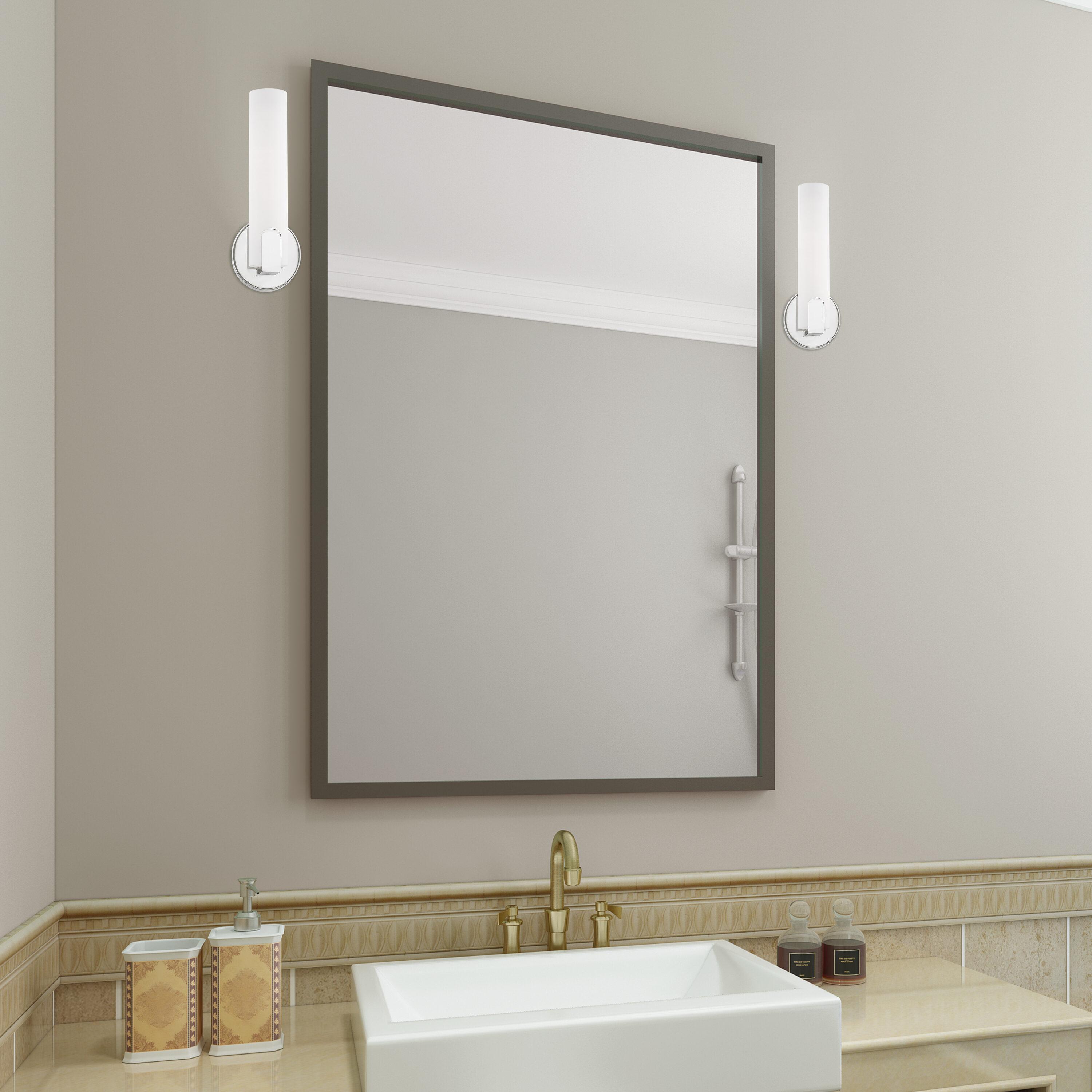 Livex Lighting Lund 8W LED Contemporary Metal ADA Wall Sconce in Polished Chrome