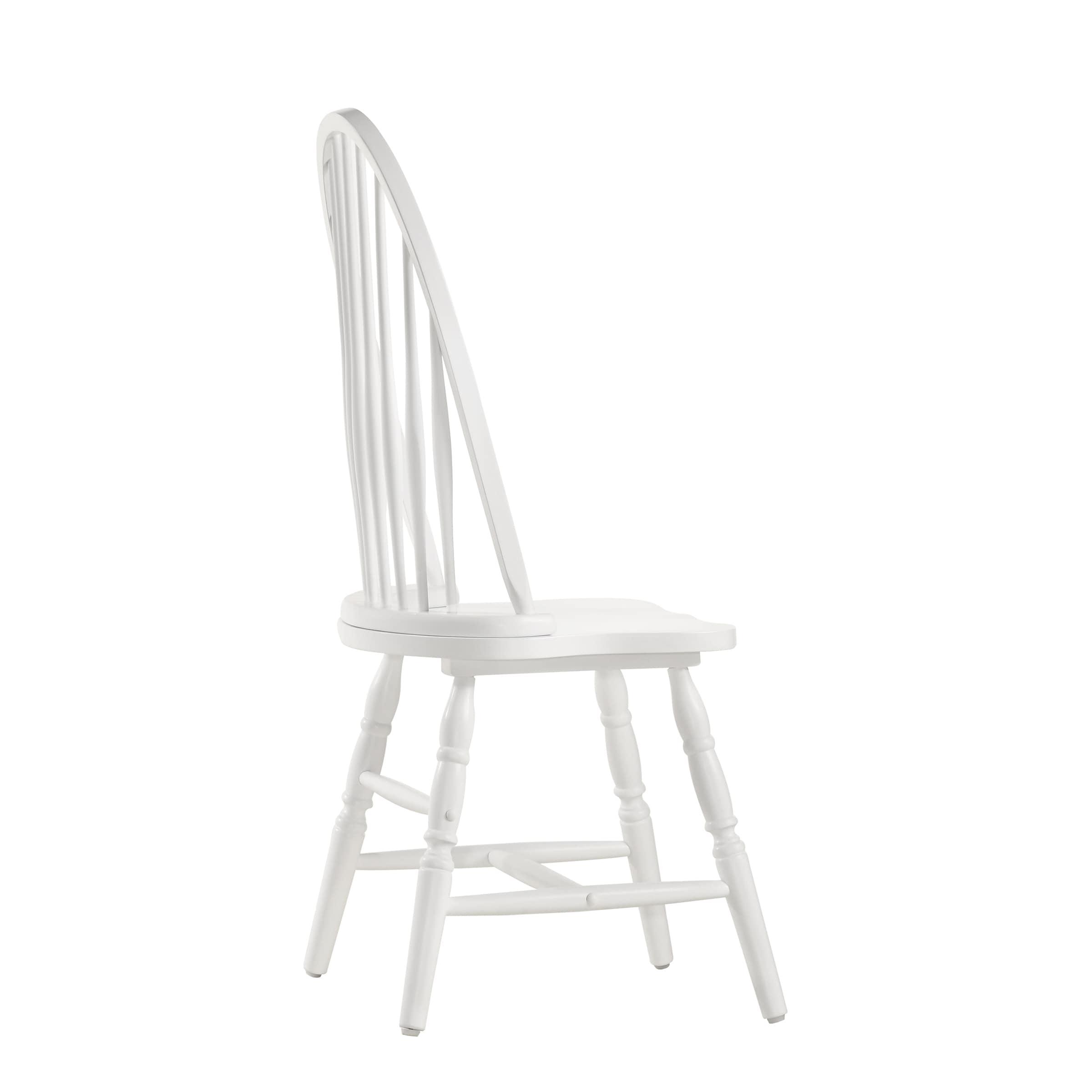 Carolina Classics Windsor Wood Dining Chair in Pure White