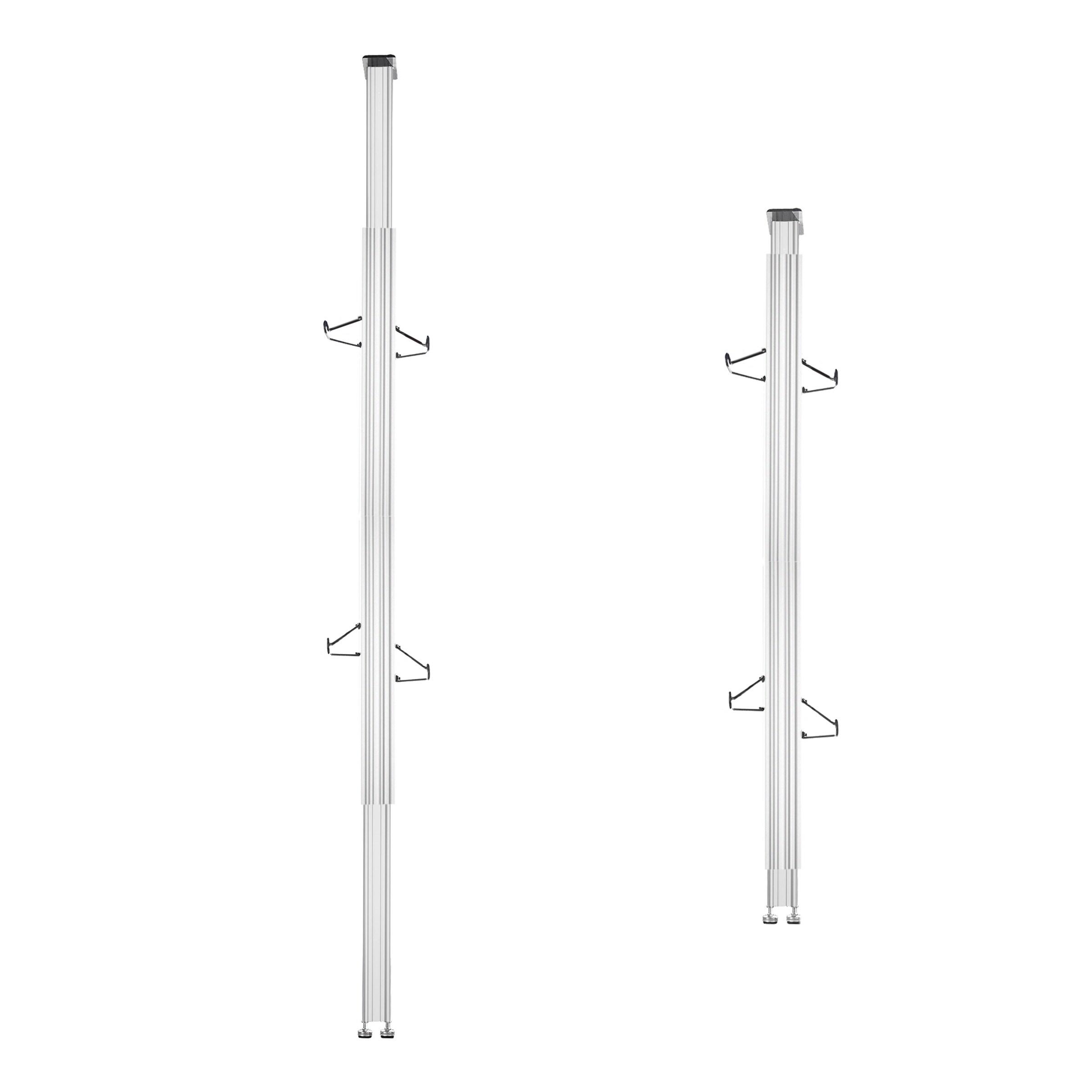 Leisure Sports Aluminum Bike Storage Rack with Tension Mount for Two Bicycles