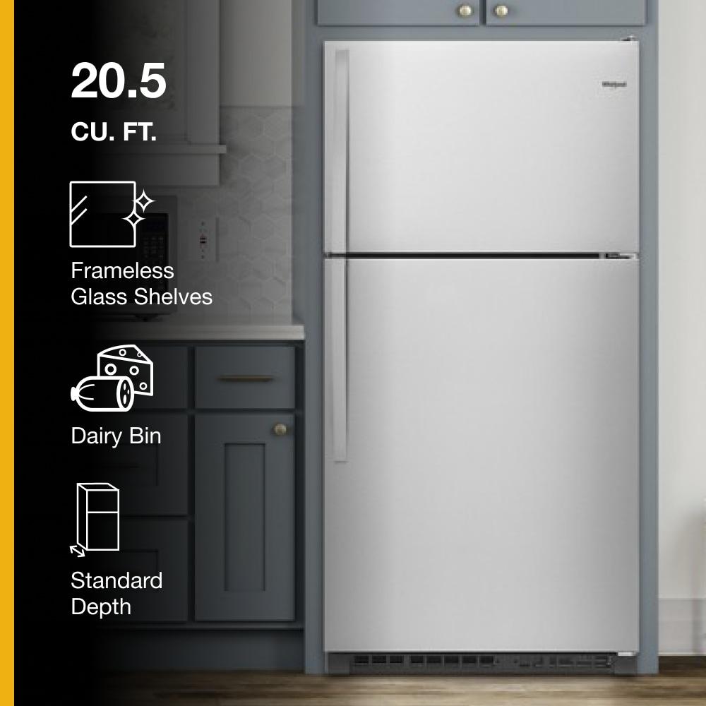 Whirlpool WRT311FZDM 20 Cu. Ft. Freestanding Top Freezer Refrigerator