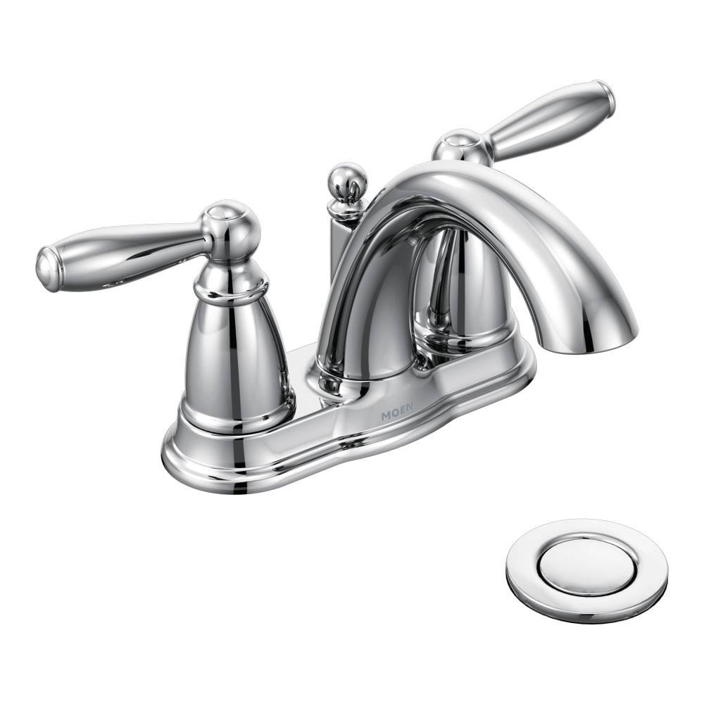 Moen Brantford Centerset Bathroom Faucet with Drain Assembly