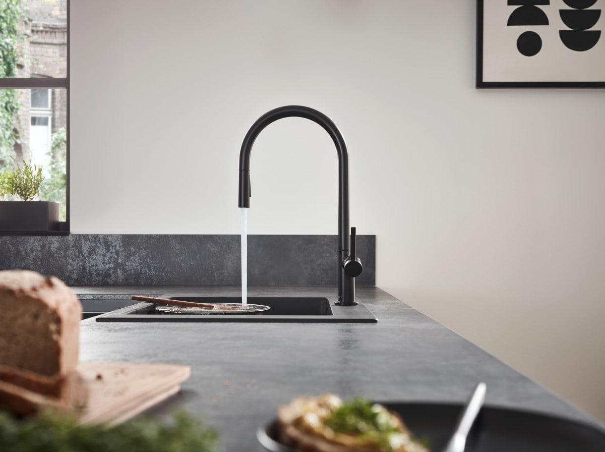 hansgrohe Talis N HighArc Kitchen Faucet, O-Style 2-Spray Pull-Down, 1.75 GPM
