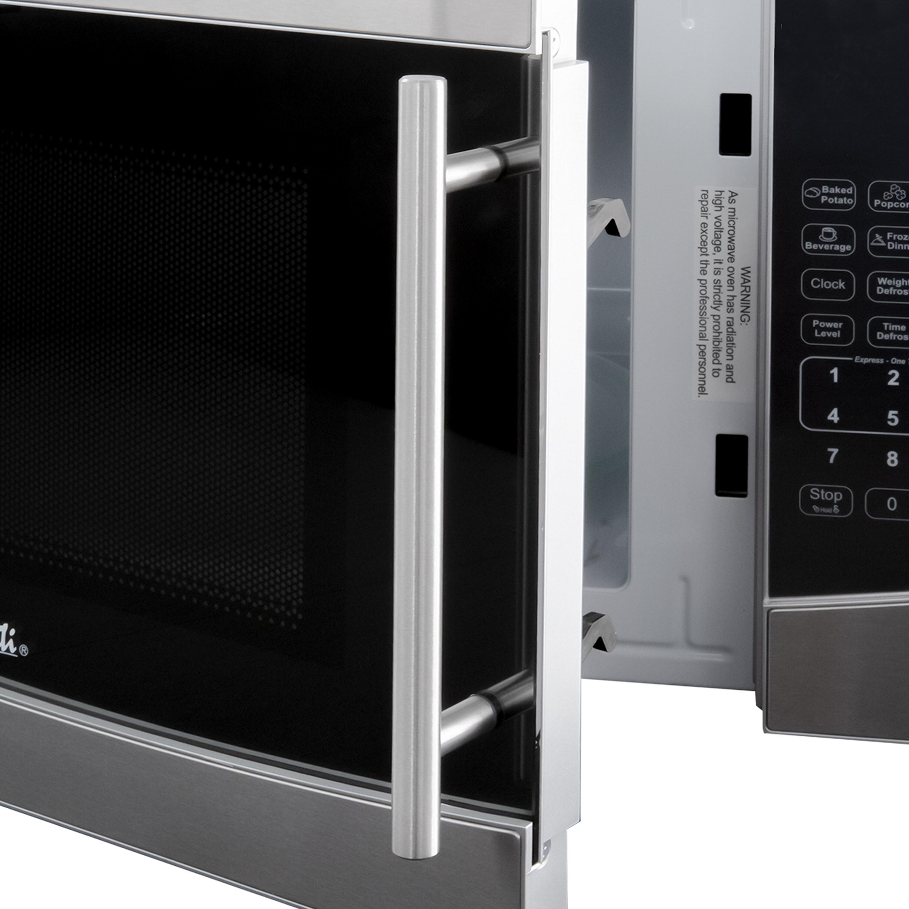 Avanti 1.1 cu. ft. Stainless Steel Microwave Oven, 1,000 W, Mirror-Finish