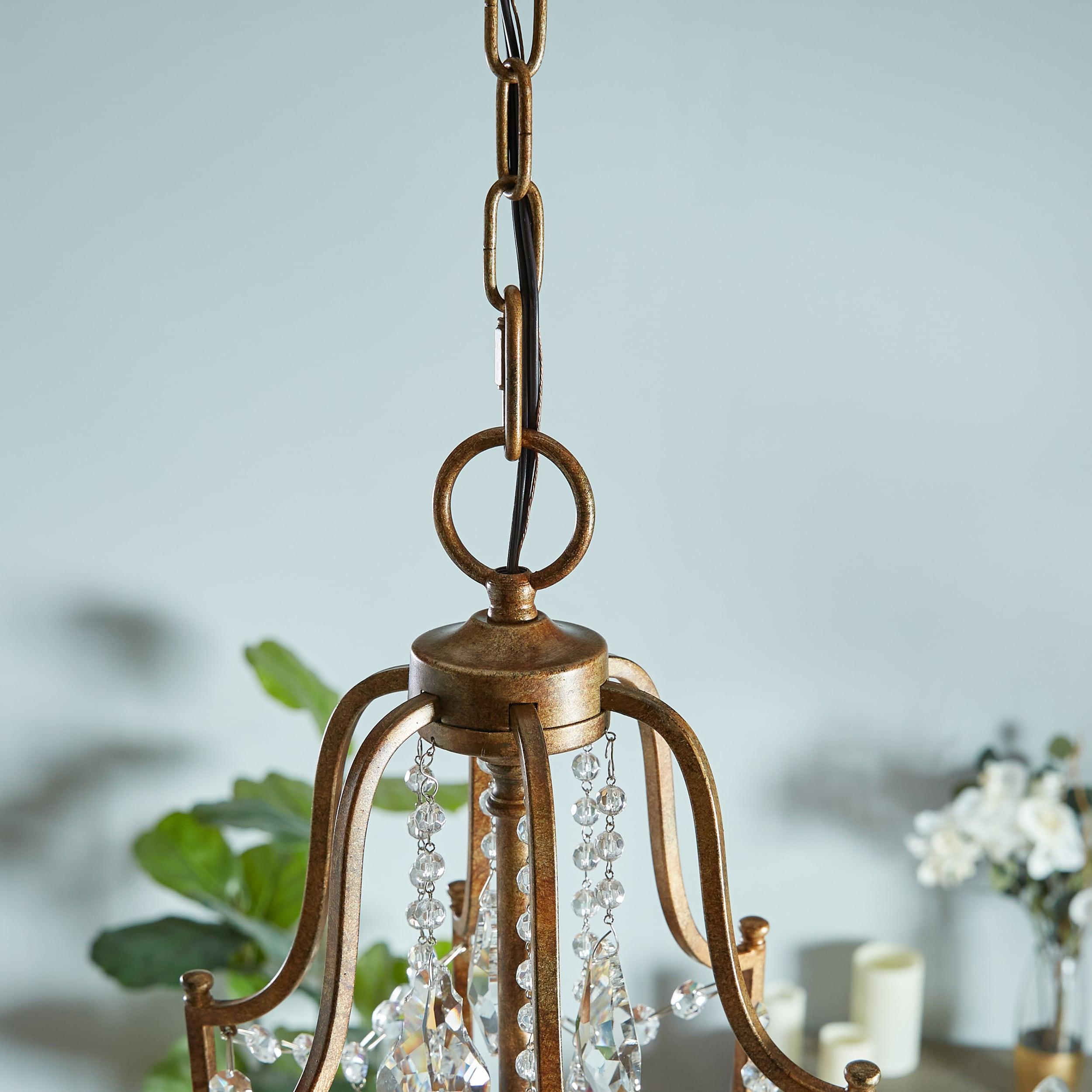 Feiss F2478/6OBZ Valentina Crystal Candle Chandelier Lighting, Bronze, 6-Light (29"Dia x 33"H) 360watts