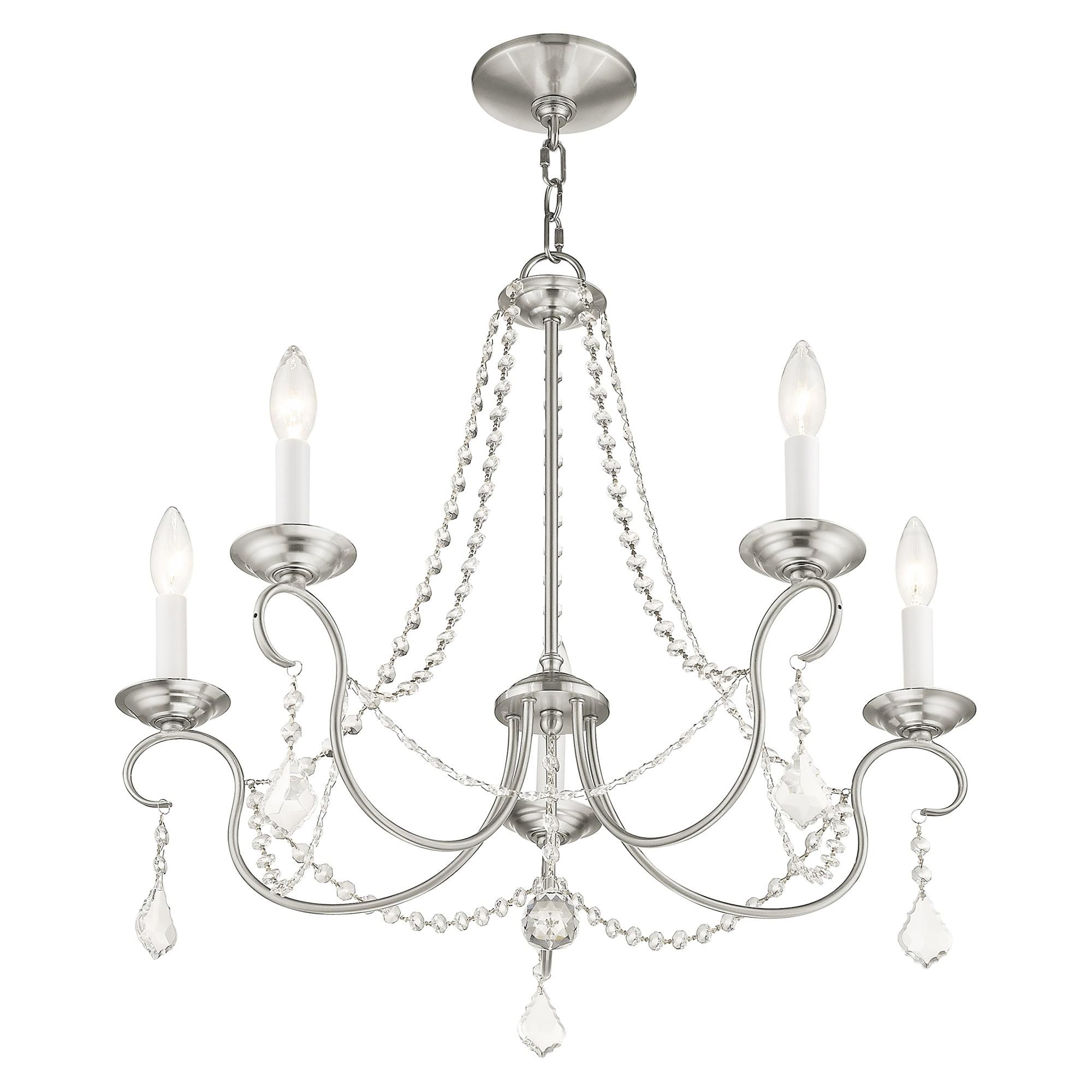 Livex Lighting Pennington 5 - Light Chandelier in Brushed Nickel