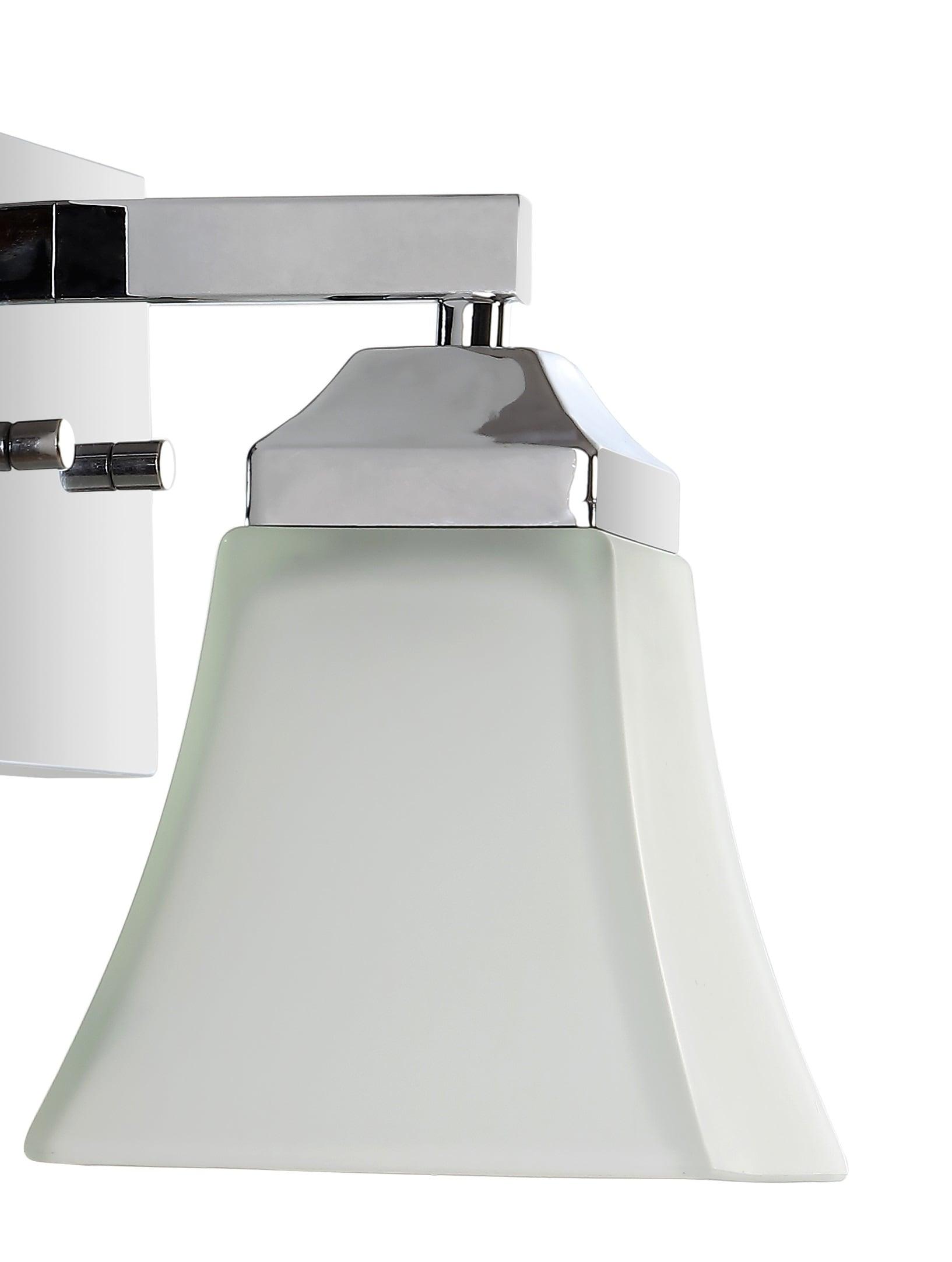 Staunton Chrome Polished 7.75" LED Vanity Light with Frosted Glass Shade