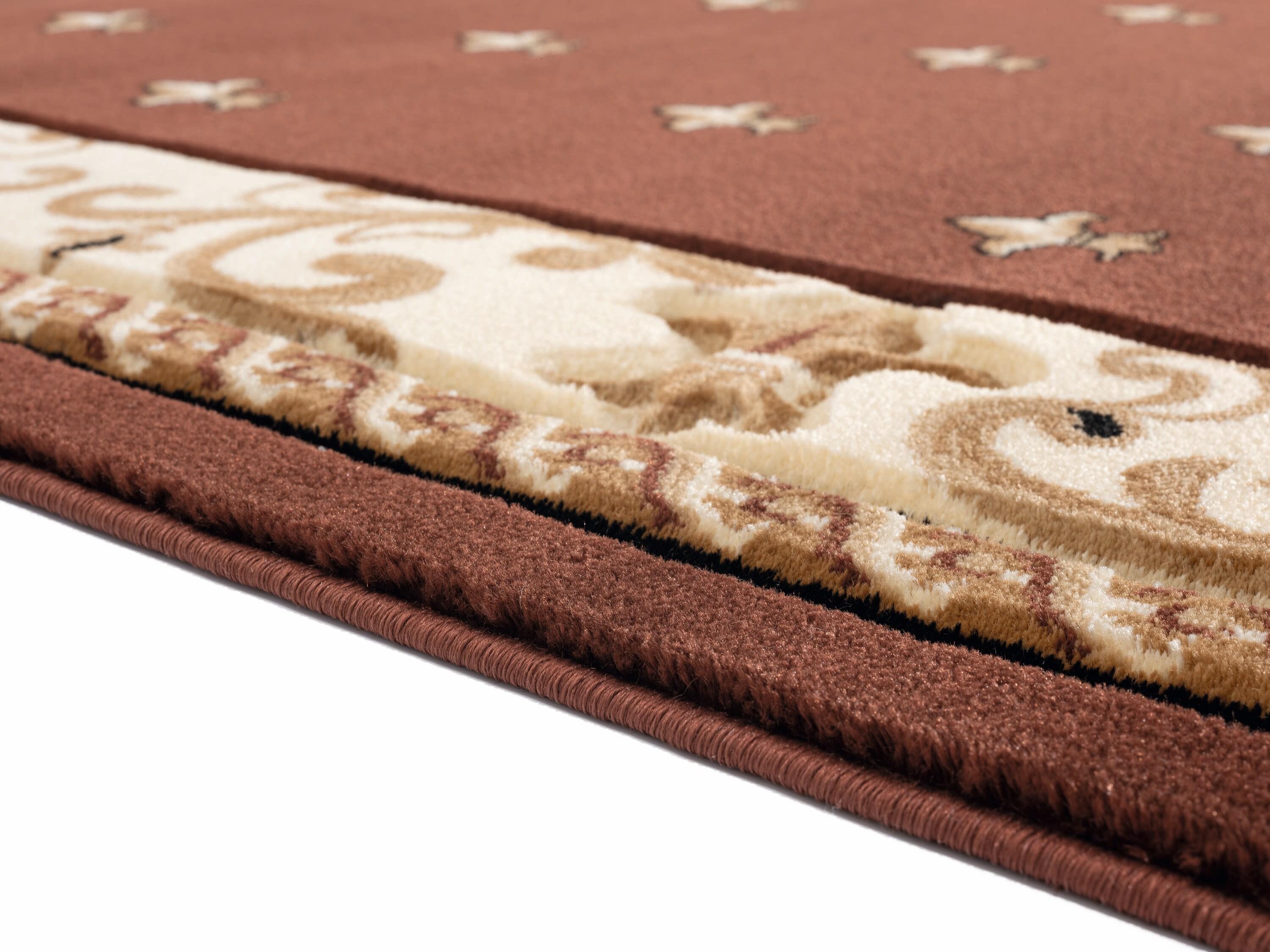 Bristol Wington Brown Rectangle Area Rug - 5 ft. 3 in. x 7 ft. 6 in.