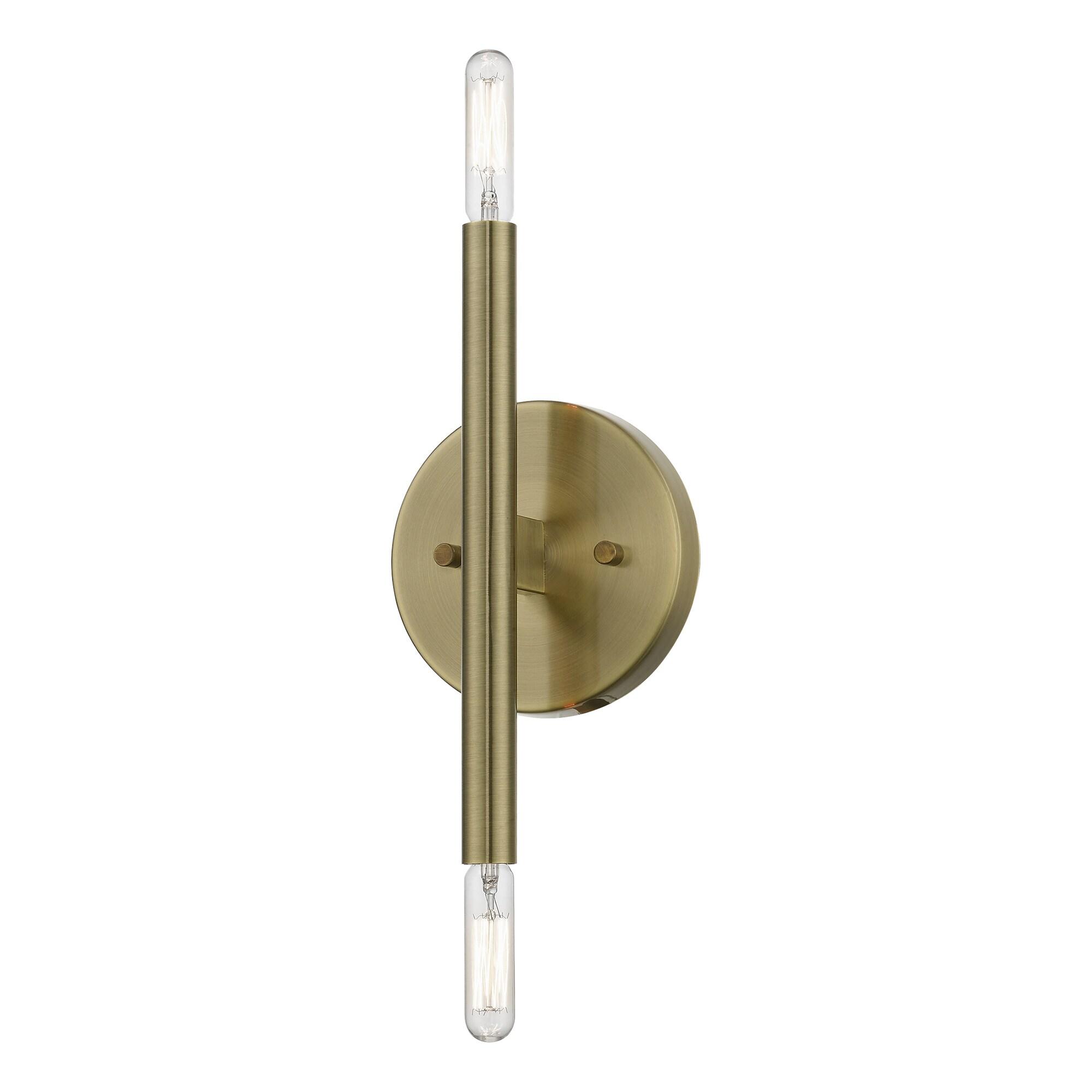 Livex Lighting Copenhagen 2 - Light Wall Light in  Antique Brass