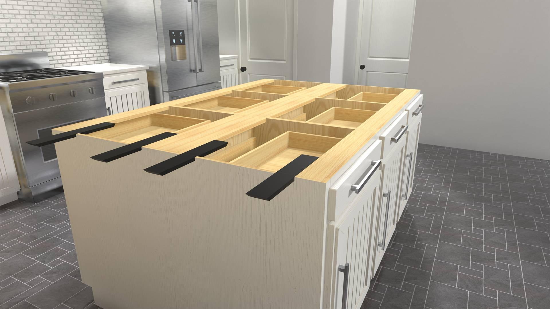 The Original Granite Bracket The Original T Brace Countertop Support Bracket - (Aluminum)