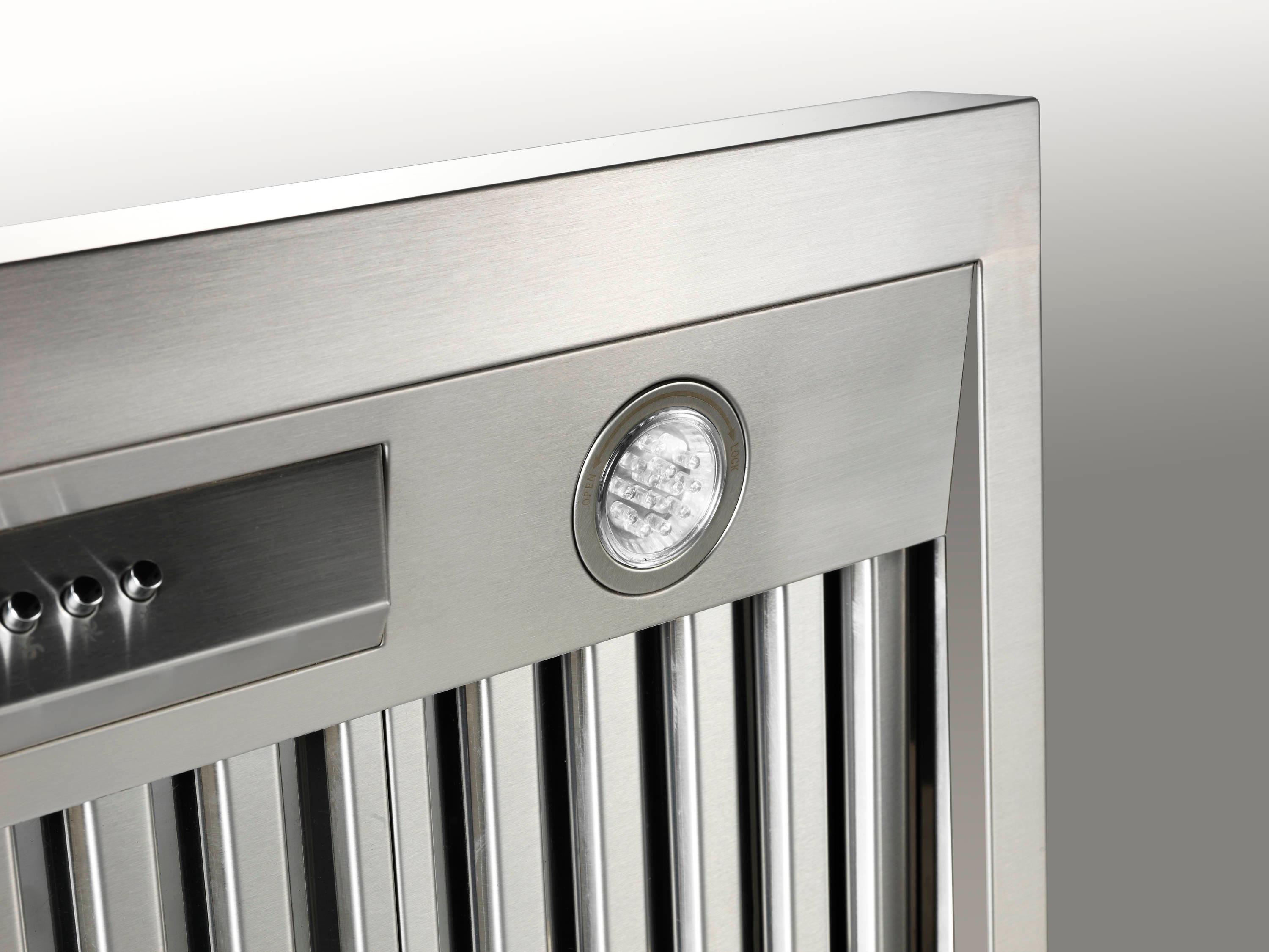 NXR Professional Ranges 36" Stainless Steel 800 CFM Under Cabinet Range Hood with Baffle Filter