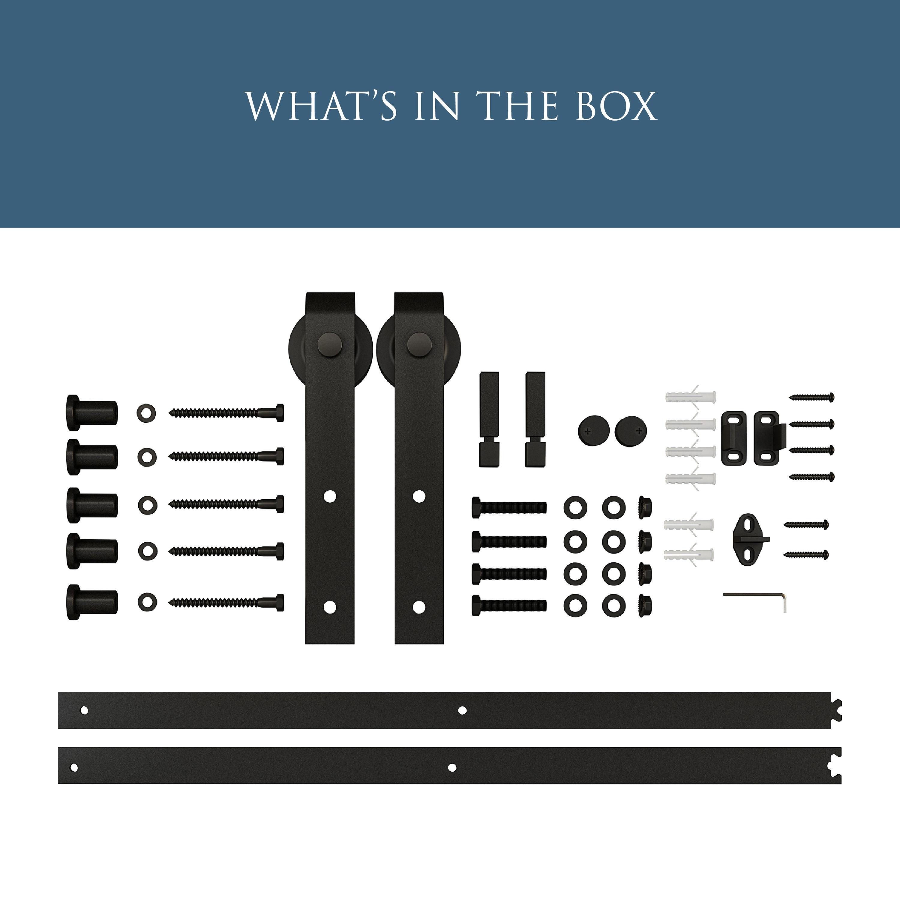 National Hardware Standard Single Barn Door Hardware Kit