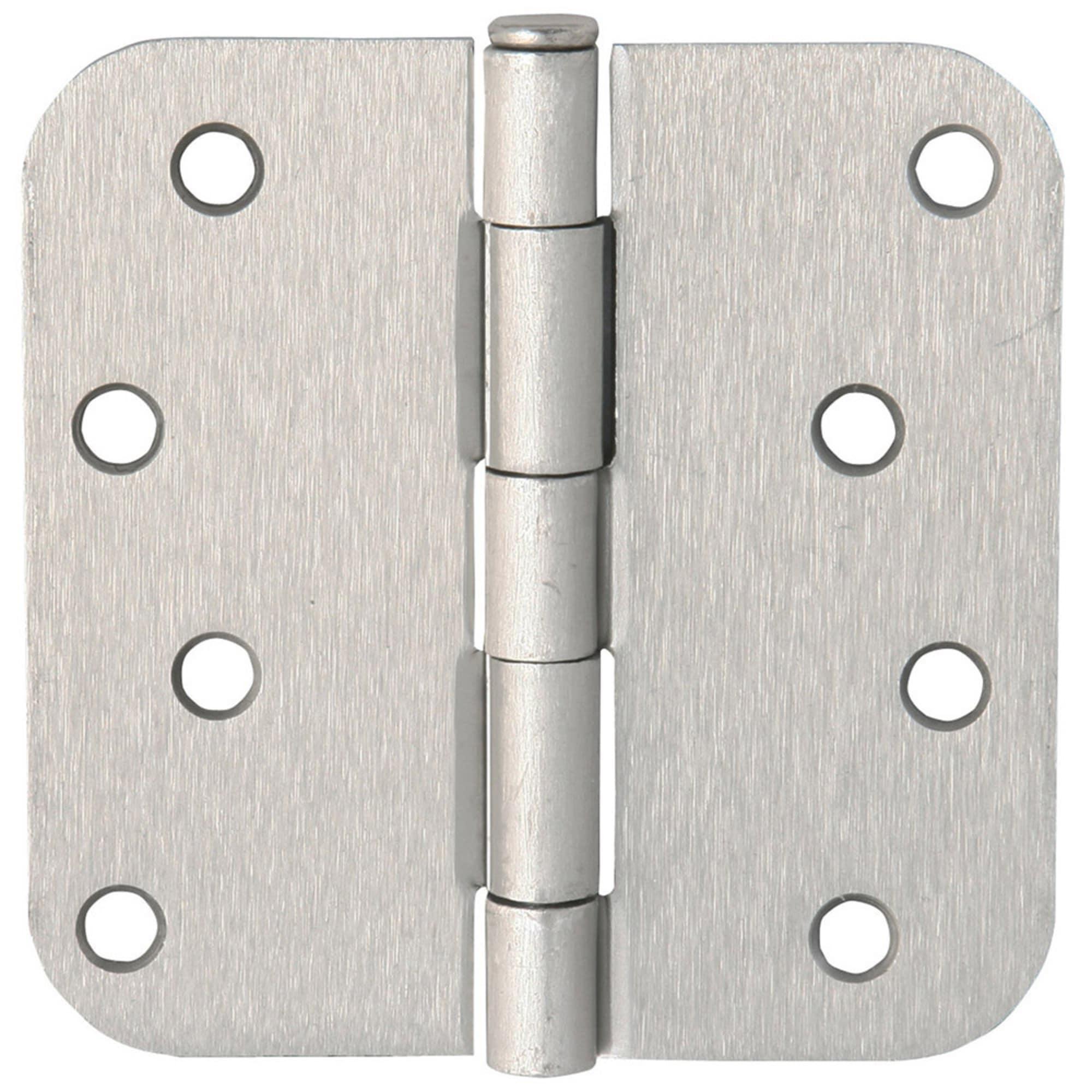 Door Hinge 4-Inch, 5/8-inch Radius, 3-Pack (Set of 3)