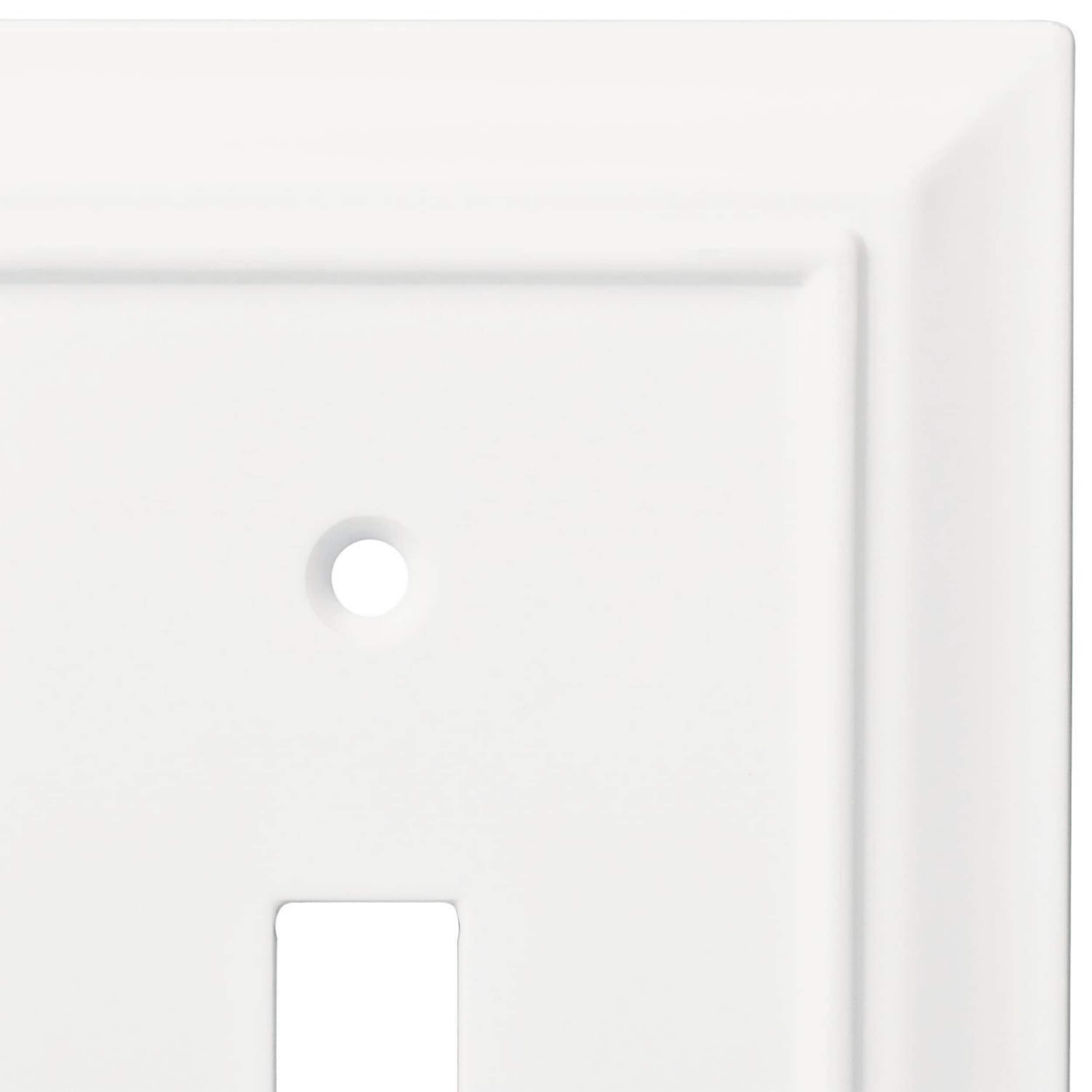 Brainerd W10762-PW Pure White Architect Single Switch Wall Plate Cover