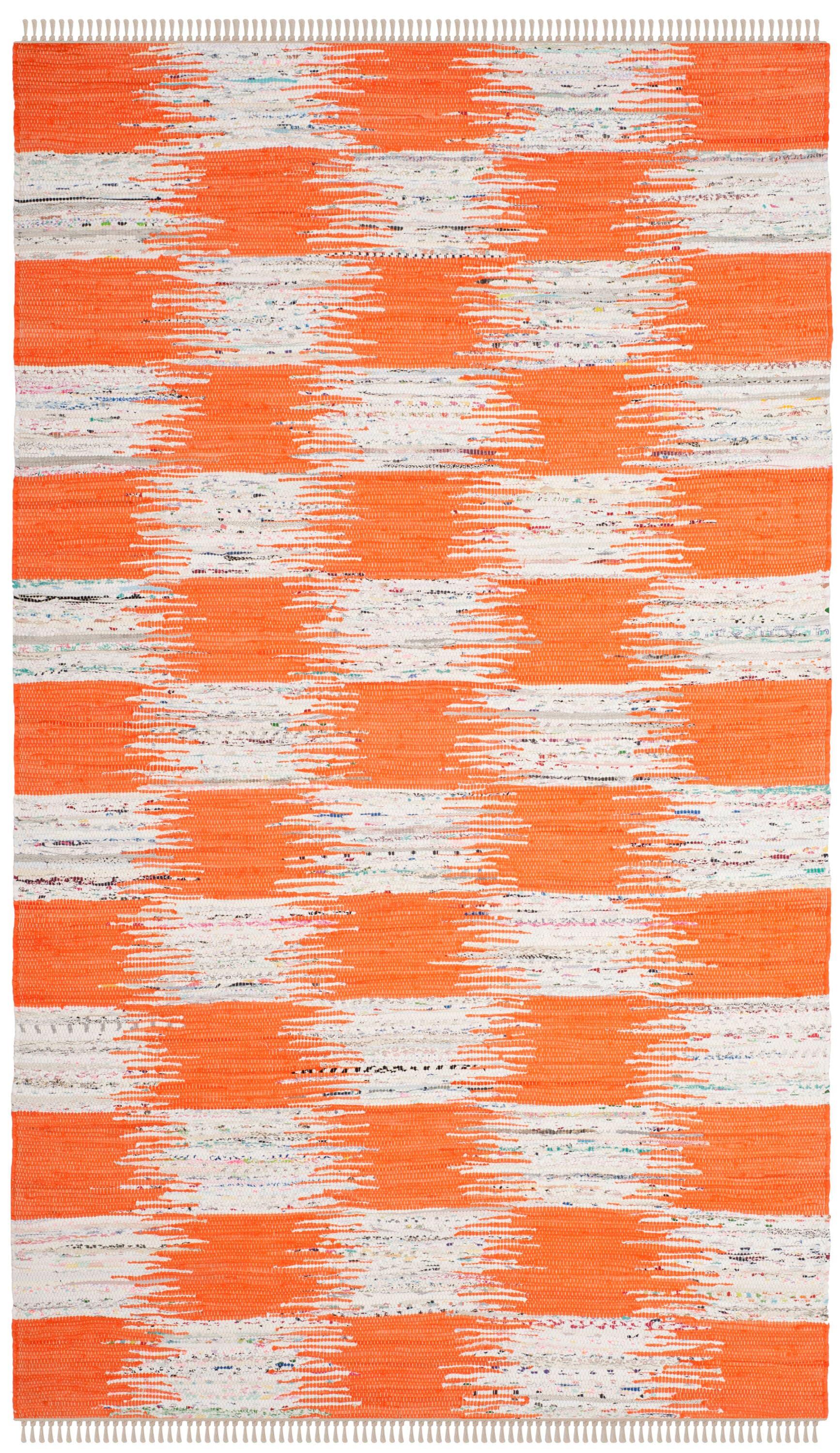 Montauk MTK721 Hand Woven Indoor Area Rug - Orange/Multi - 4'x6' - Safavieh.