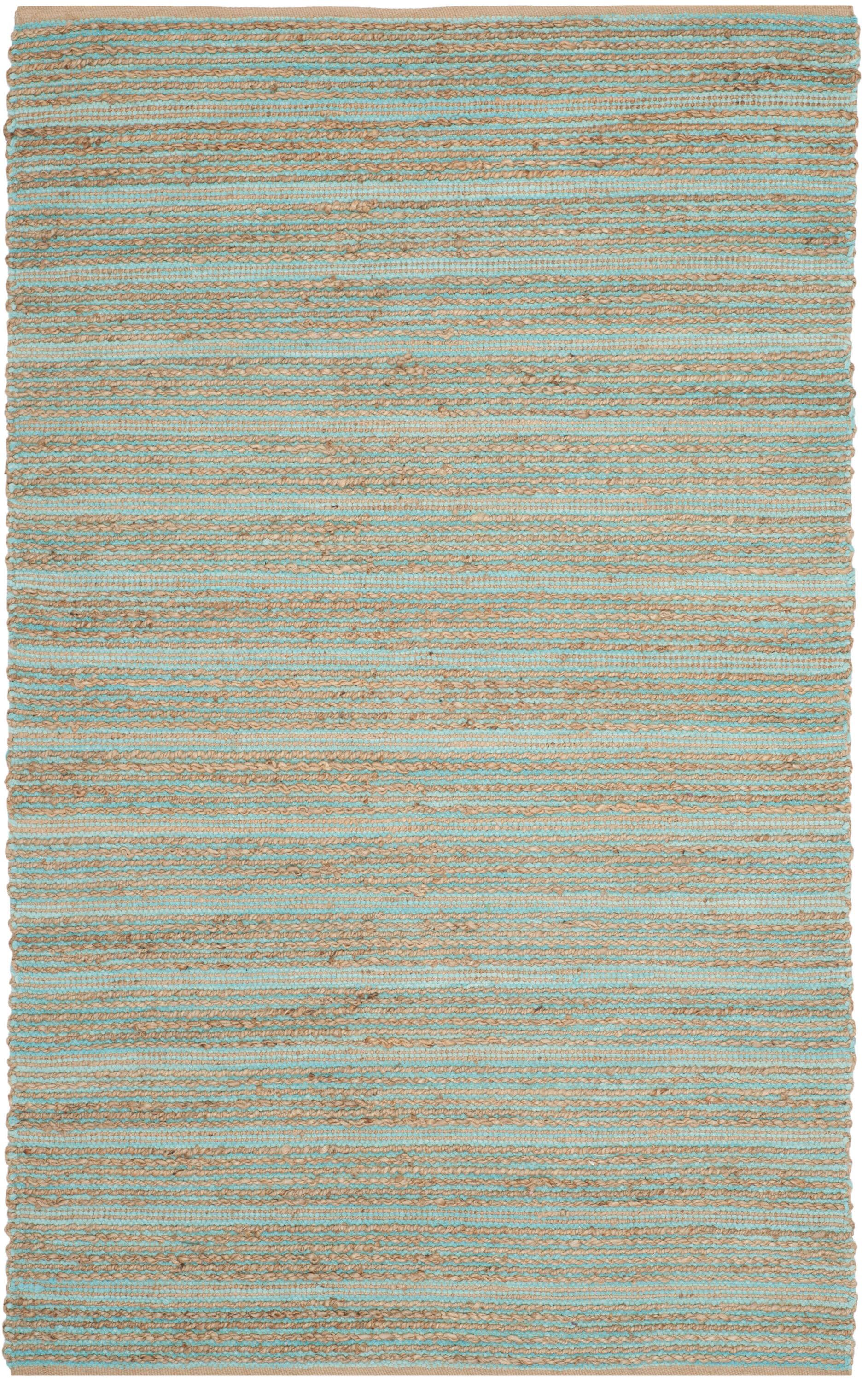 Cape Cod CAP851 Woven Indoor Area Rug - Aqua - 5'x8' - Safavieh