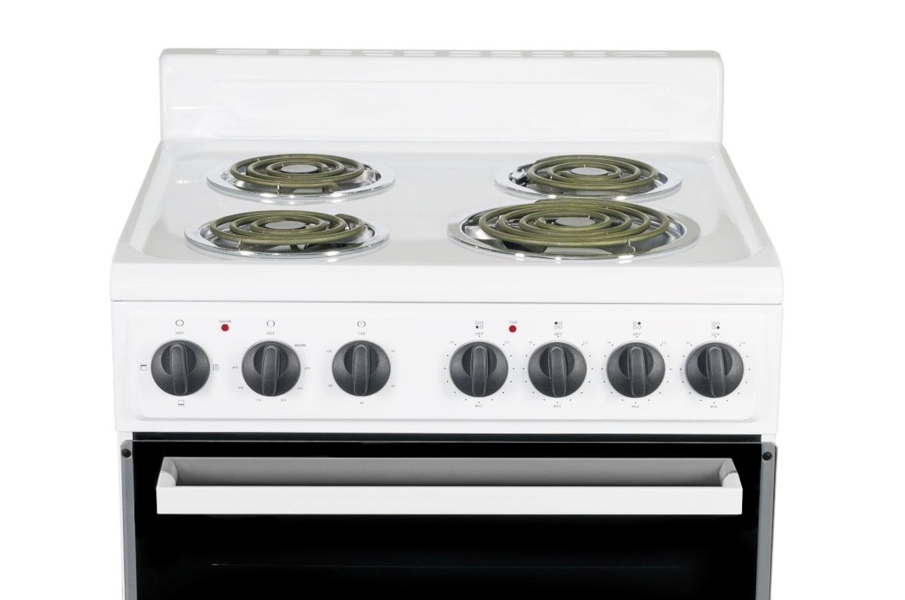 Premium Levella 24" 2.7 Cubic Feet Smart Electric Free Standing Range with 4 Burners