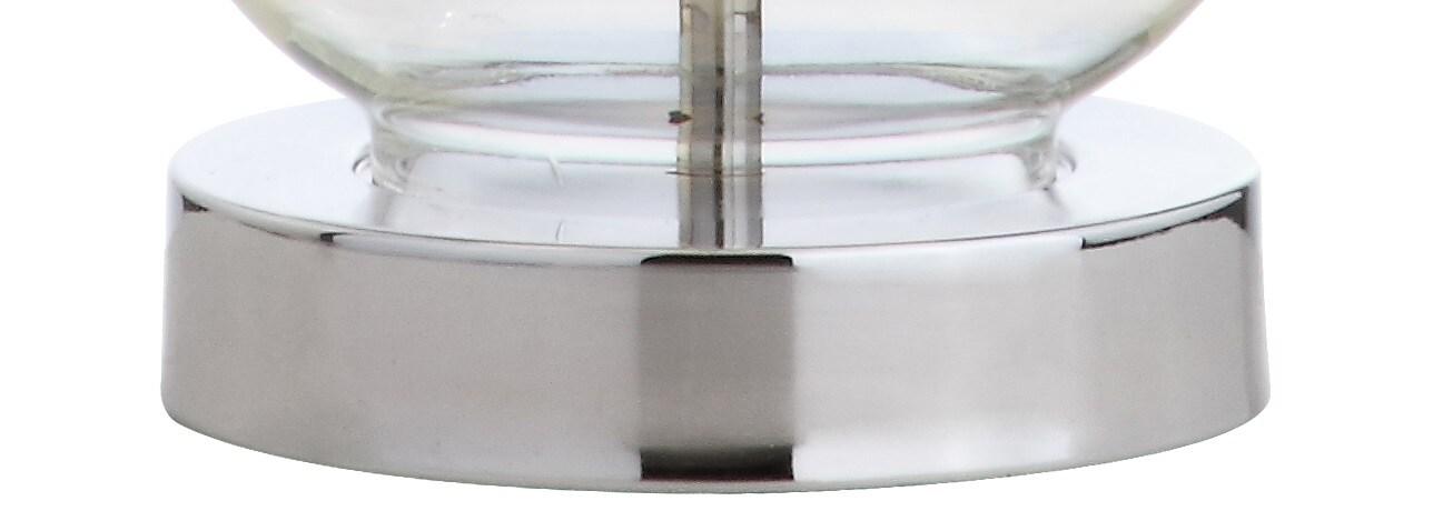 JONATHAN Y JYL1029A Colette 20" Mini Glass LED Table Lamp, Transitional, Glam, Global for living room, dinning room, bedroom, office Bulb Included, Clear