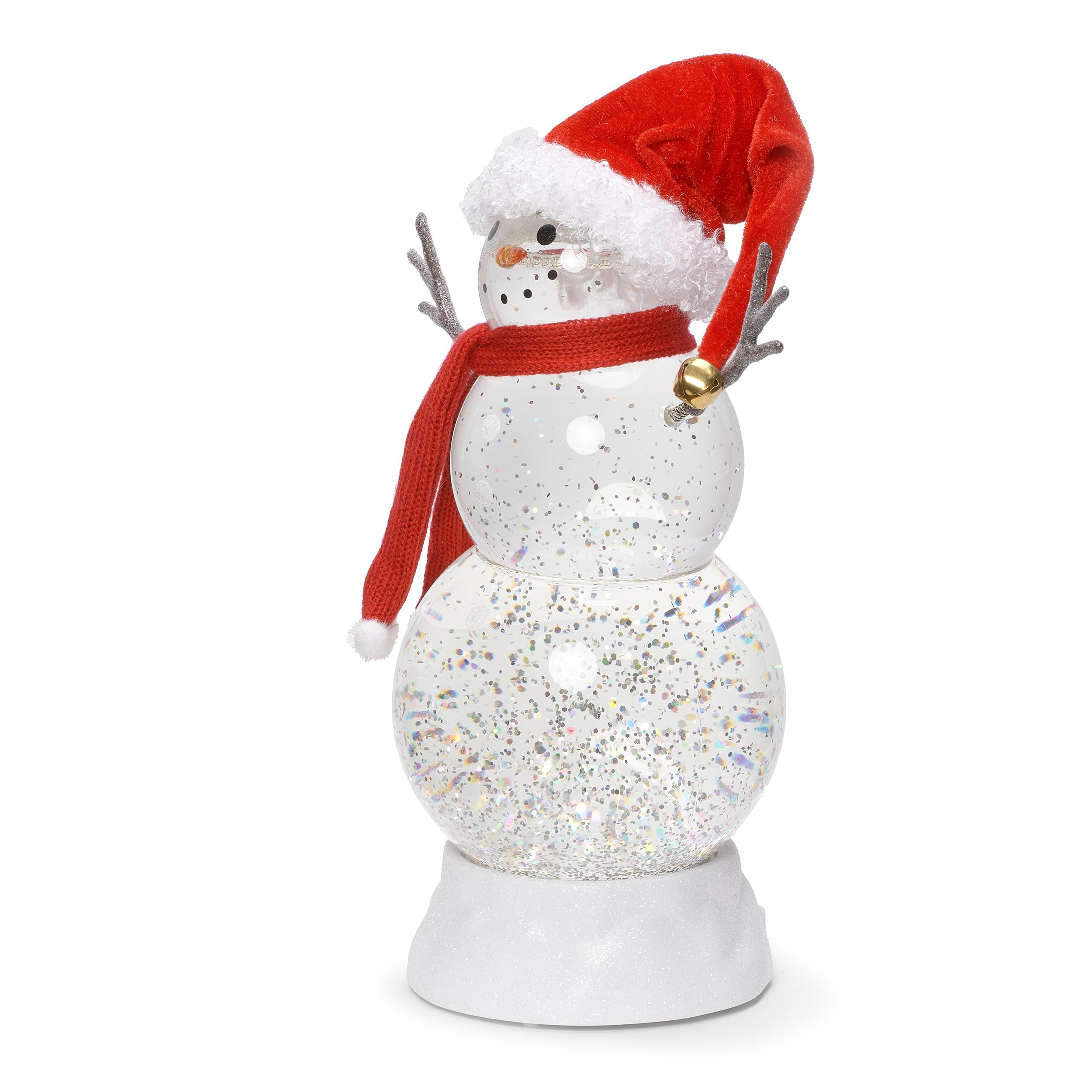 Roman 11.25" LED Lighted Snowman Christmas Snow Globe