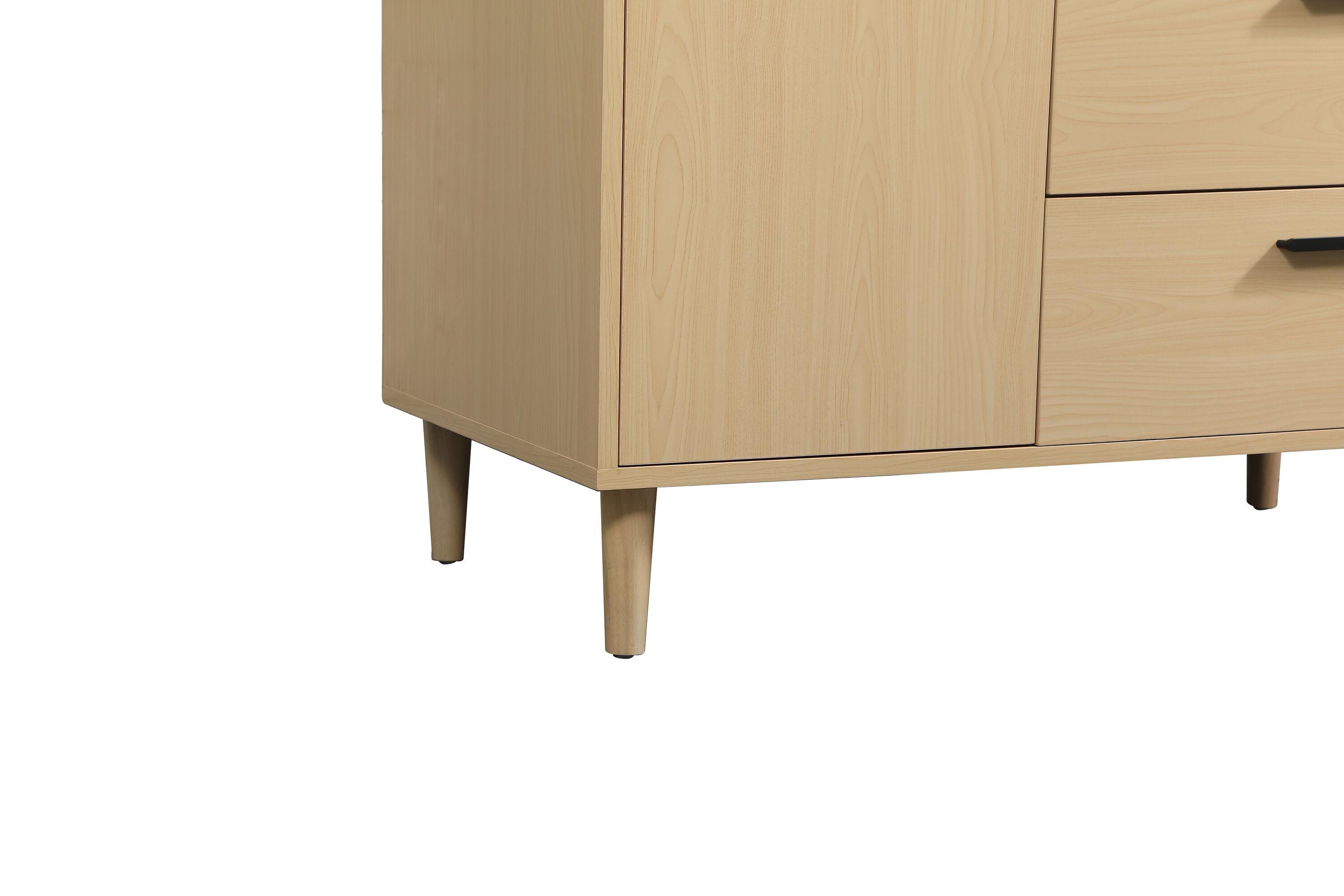 Baldwin 42'' Single Bathroom Vanity with Engineered Marble Top