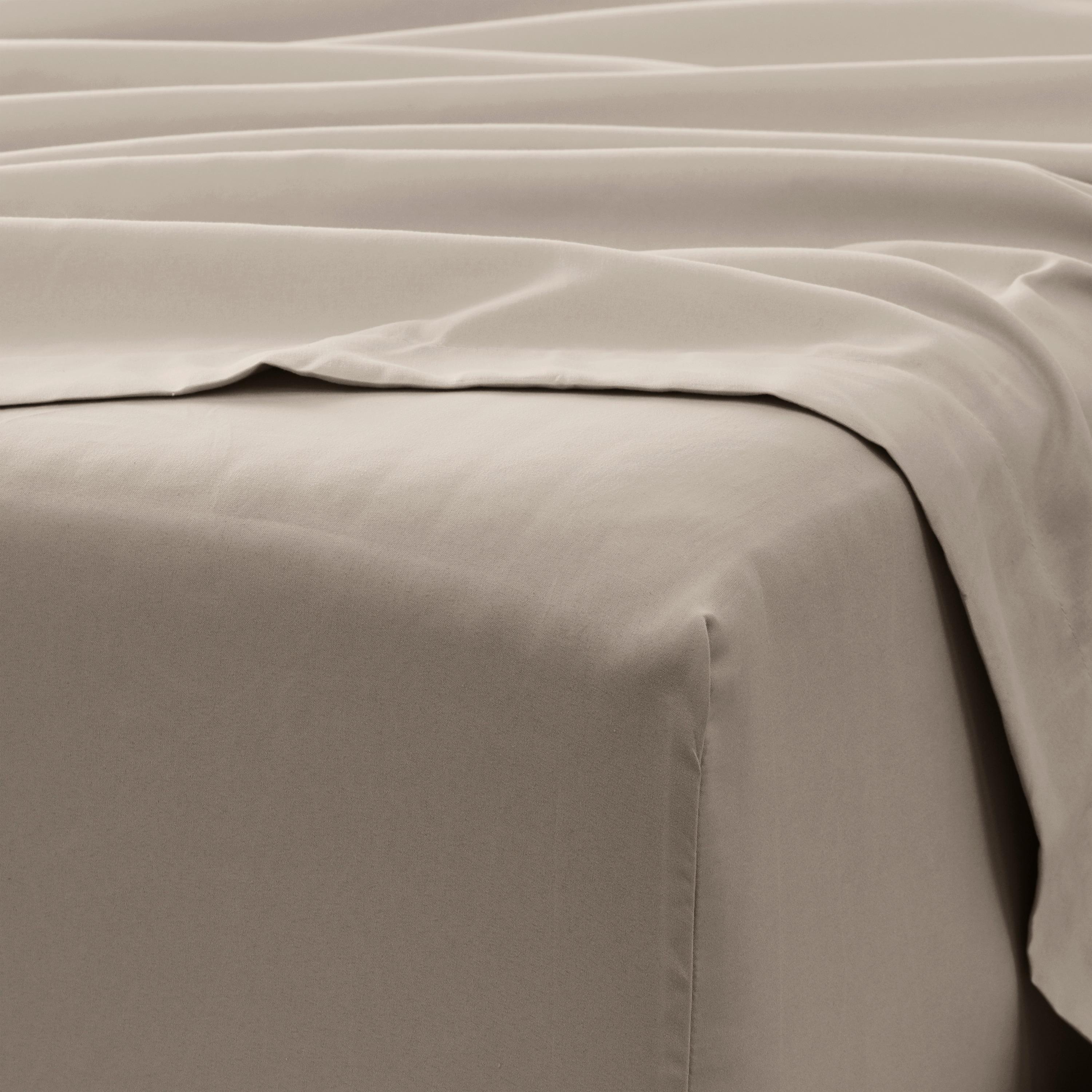 Taupe Twin XL Deep Pocket Microfiber Bed Sheet Set