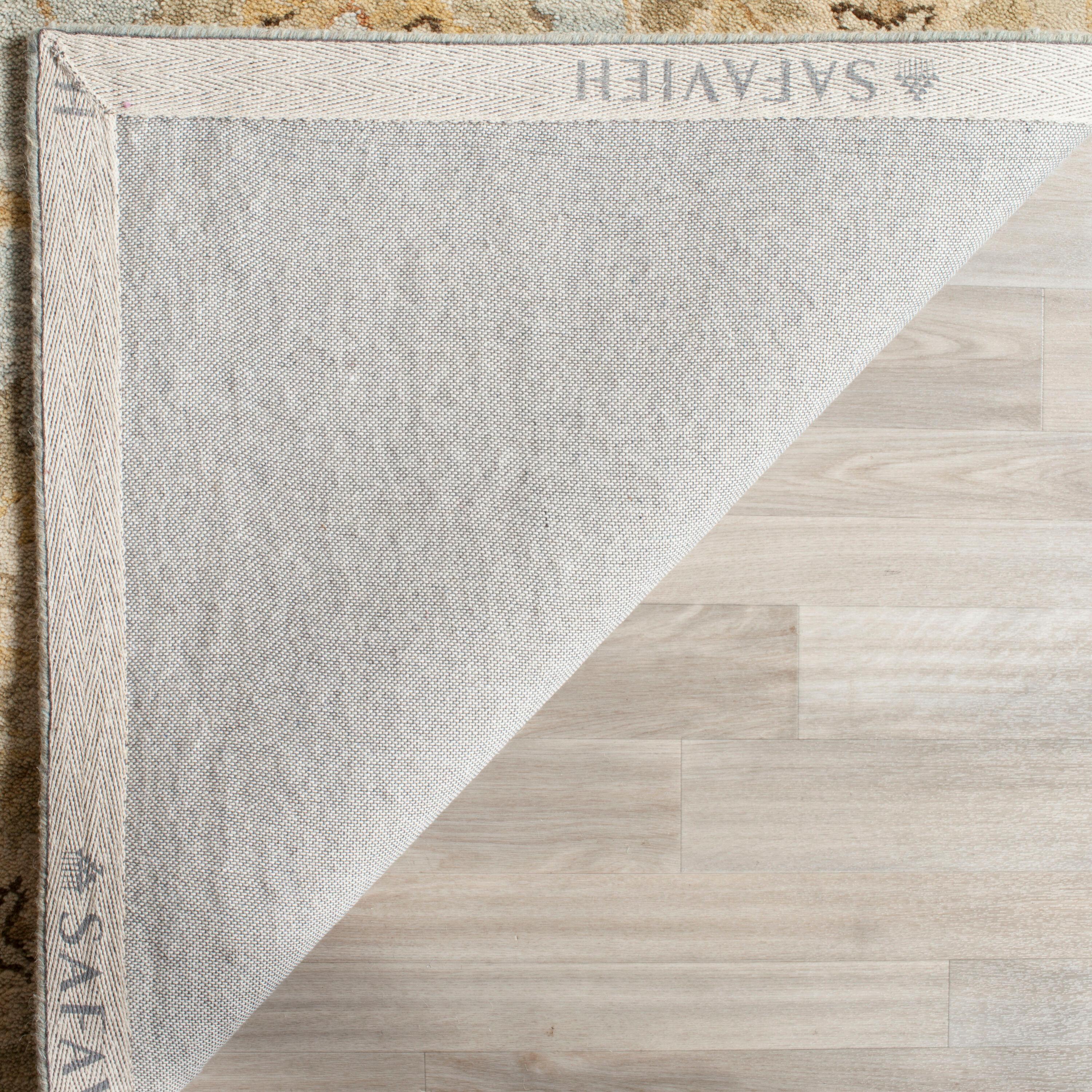 Antiquity AT856 Hand Tufted Area Rug - Light Blue/Sage - 8'3"x11' - Safavieh.