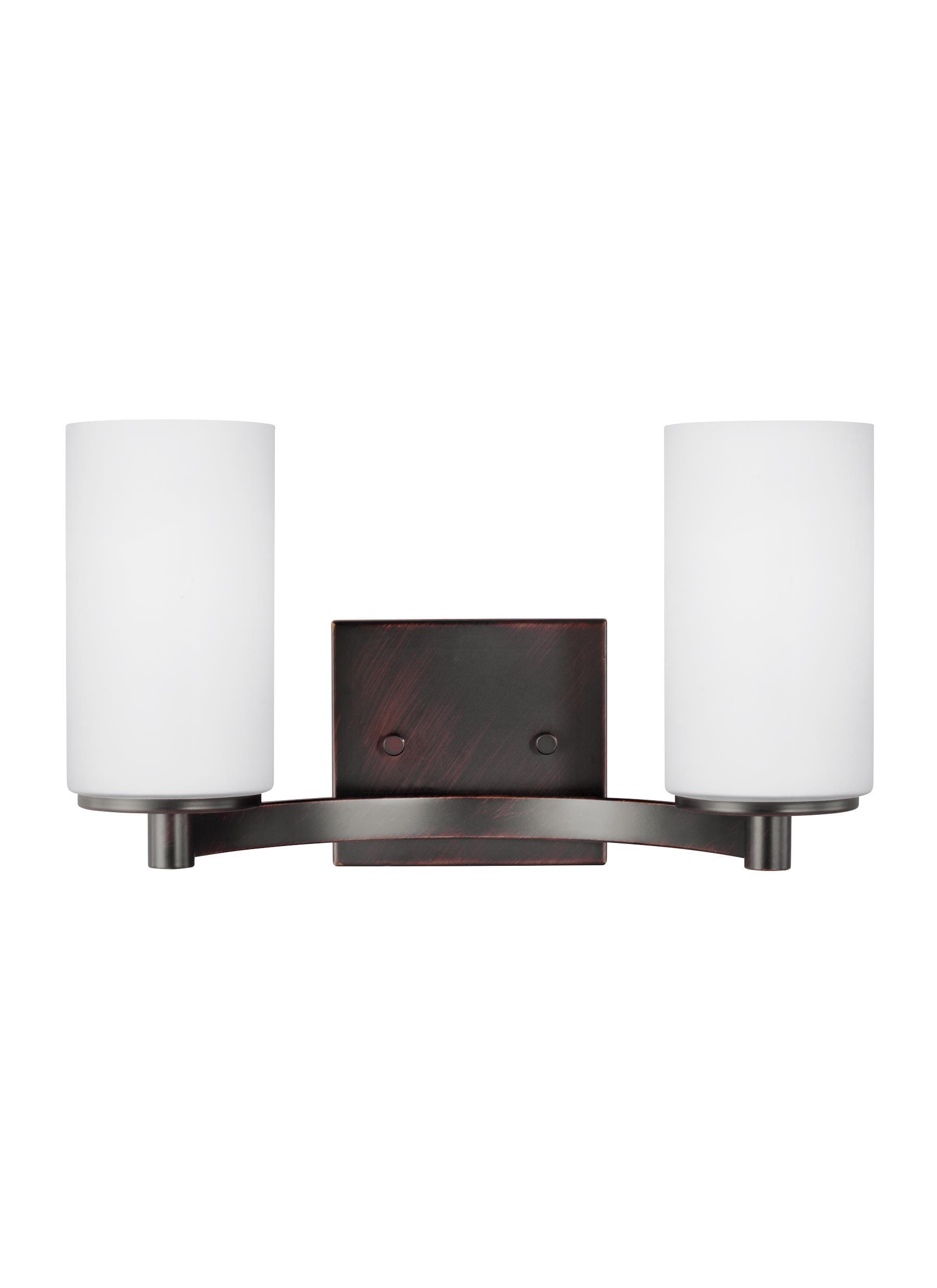 Generation Lighting 4439102EN3-710 Hettinger Two - Light Wall/Bath Vanity Style Fixture, Bronze