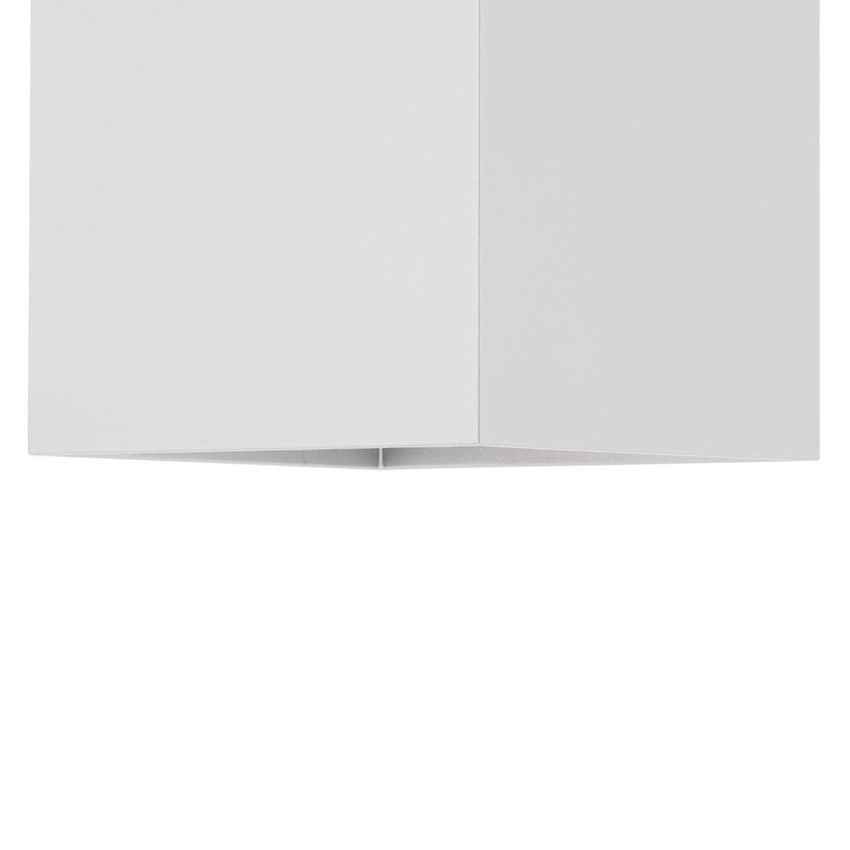 Progress Lighting, Square Collection, 1-Light Outdoor Wall Light, Antique Bronze, Material: Aluminum, Finish Color: White