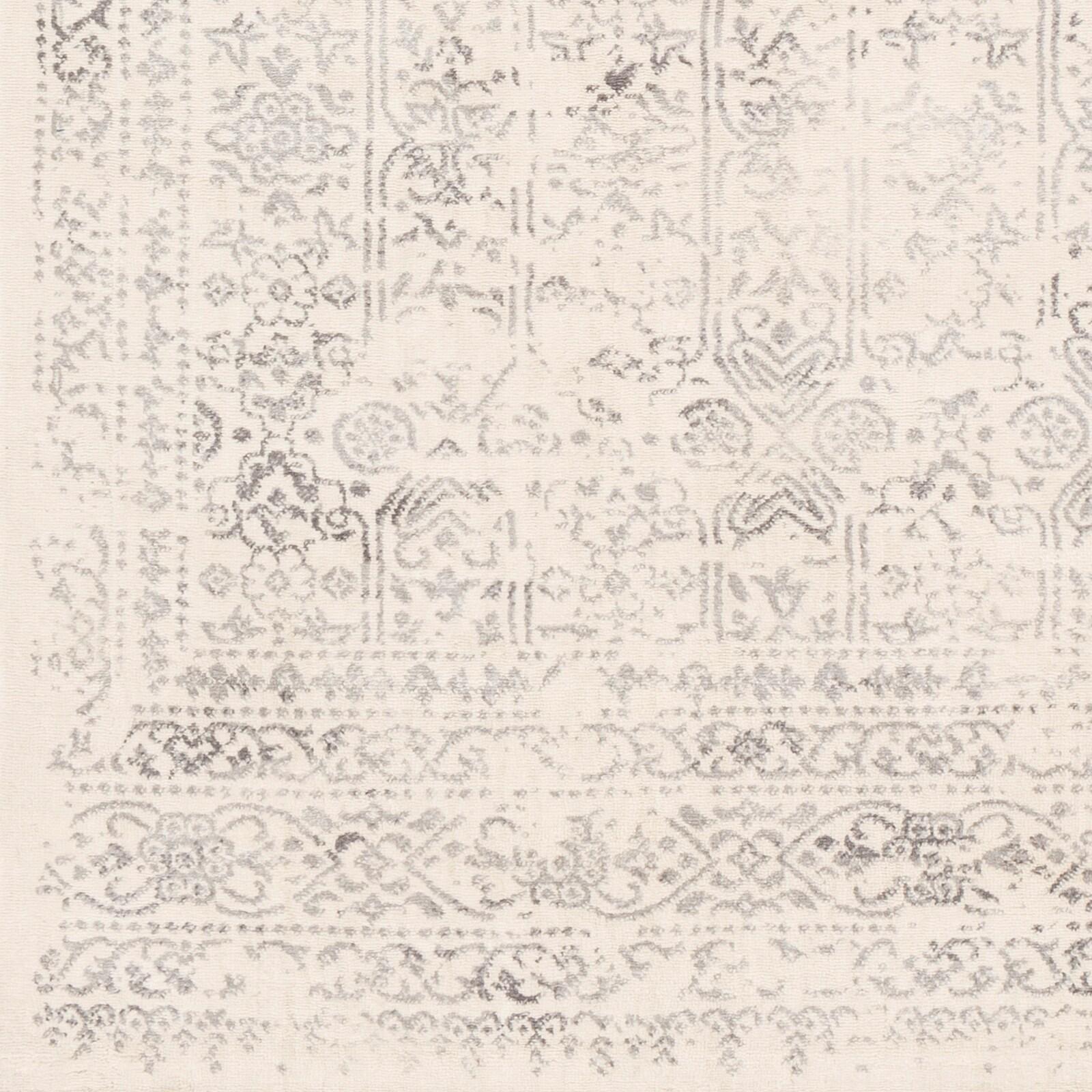 Livabliss Roma 3 x 8 (ft) Loomed Polypropylene Gray Rectangular Indoor Medallion Oriental Area rug