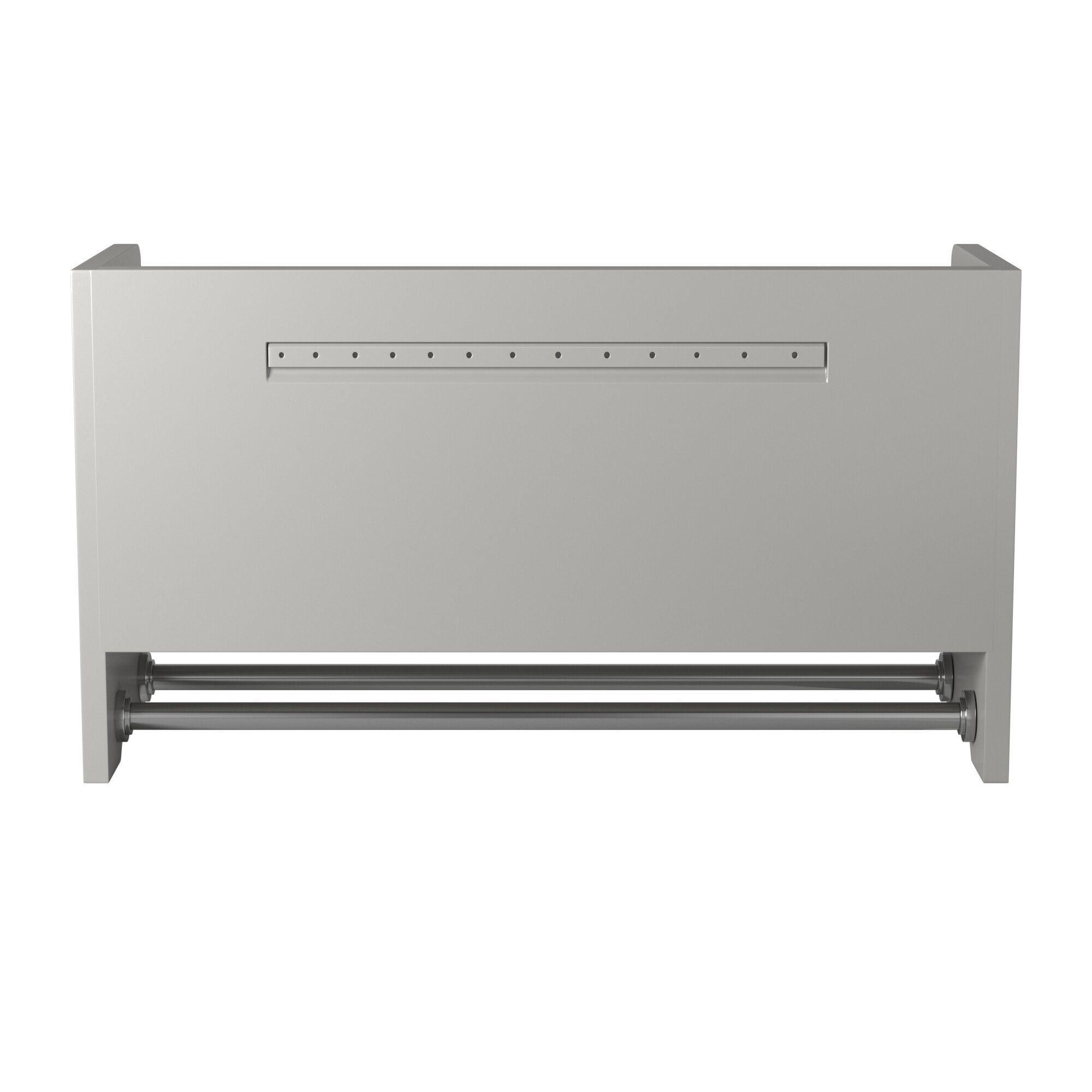 Decorative Wall Cabinet Gray 25" - Alaterre Furniture
