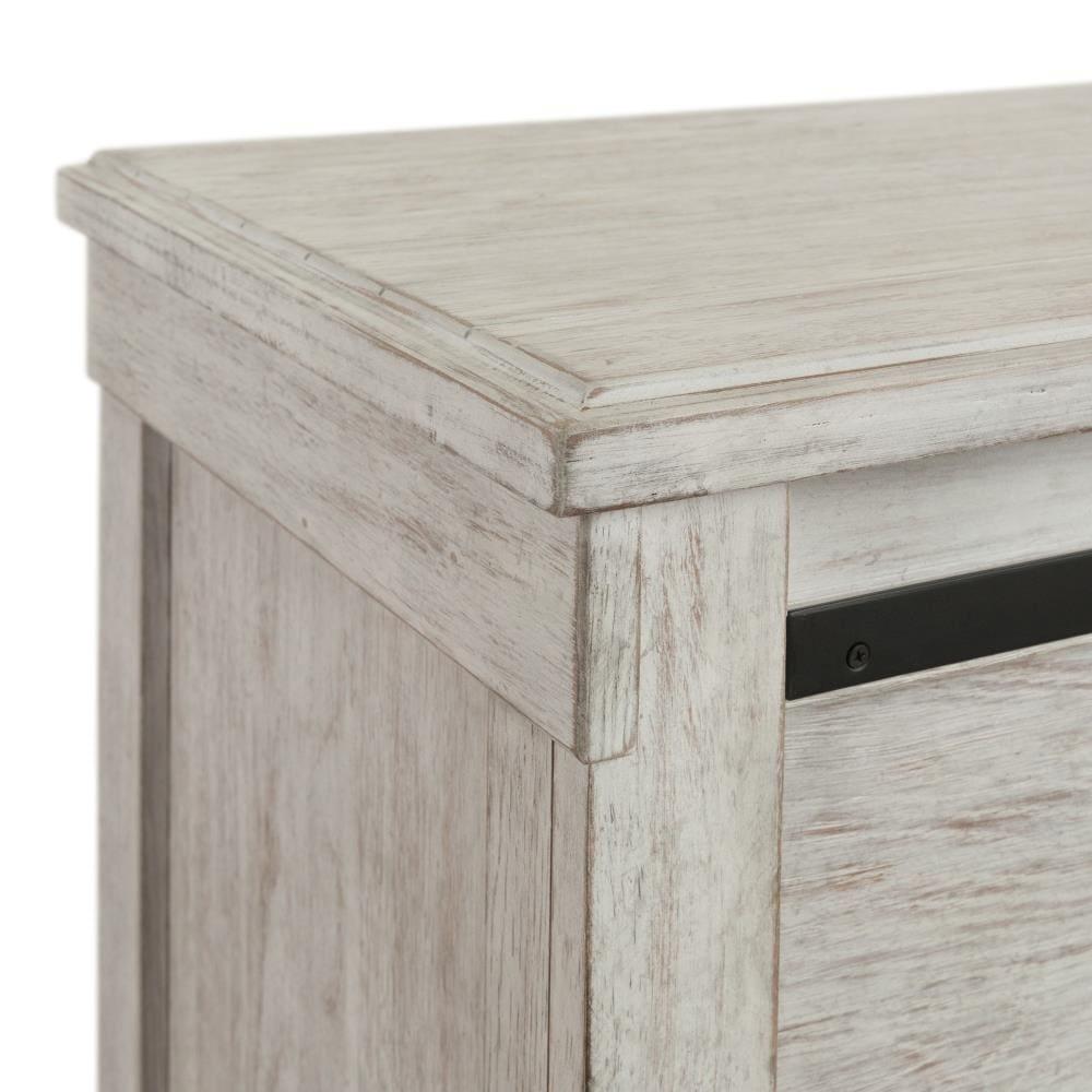 Jack Whitewashed King Bedroom Set with Storage and USB Ports