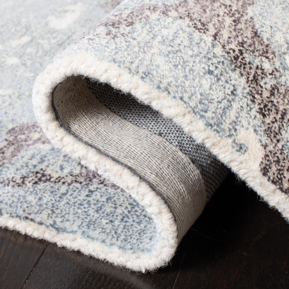 Restoration Vintage RVT112 Hand Tufted Indoor Runner Rug - 2'3"x8' - Grey/Ivory - Safavieh