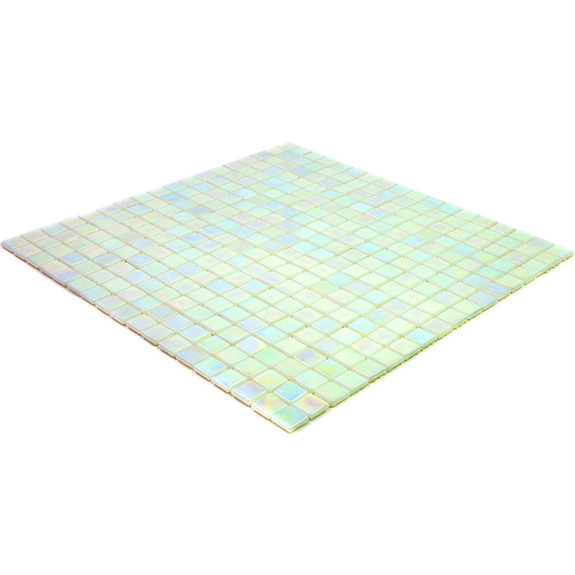 Skosh 0.6" x 0.6" Glass Grid Mosaic Wall & Floor Tile