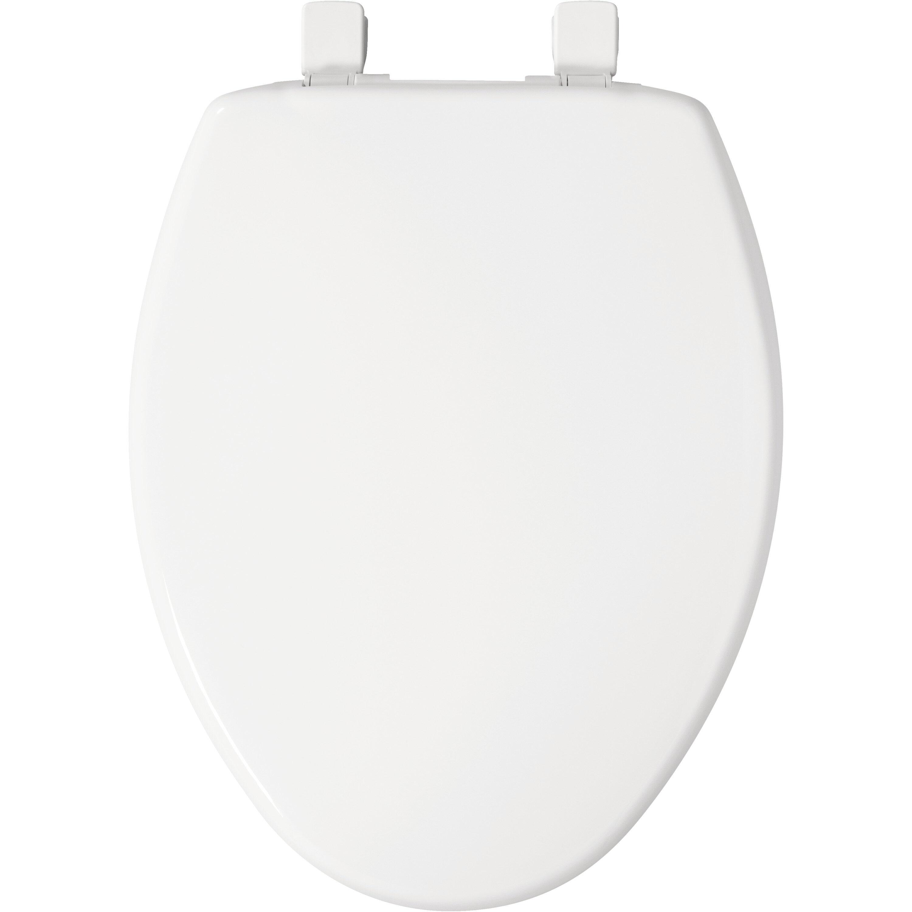 Bemis 166TT 000 Elongated Toilet Seat, White Molded Wood - Quantity 1