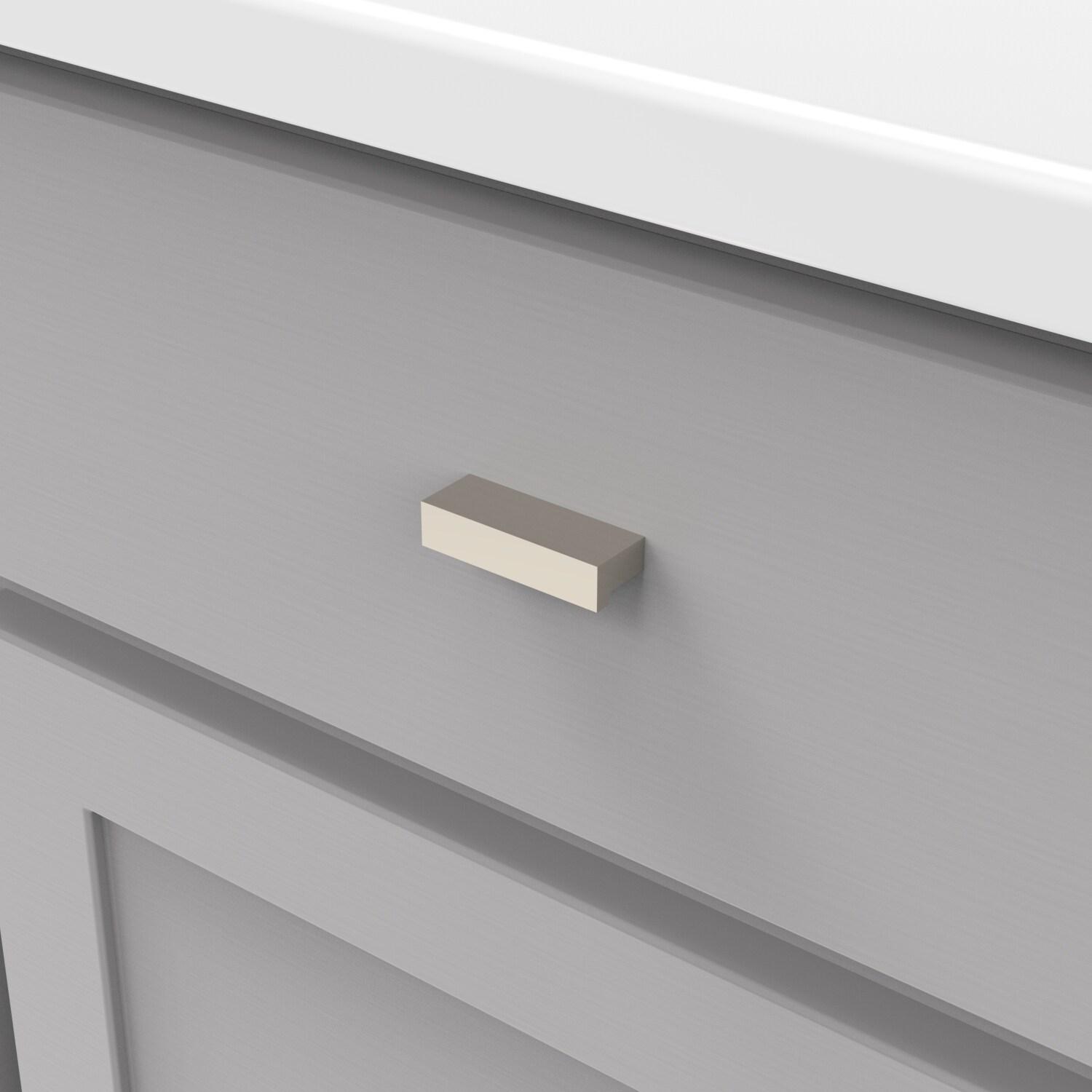 Belwith BWHH075280 GN 32 mm Centre to Centre Streamline Cabinet Pull, Glossy Nickel