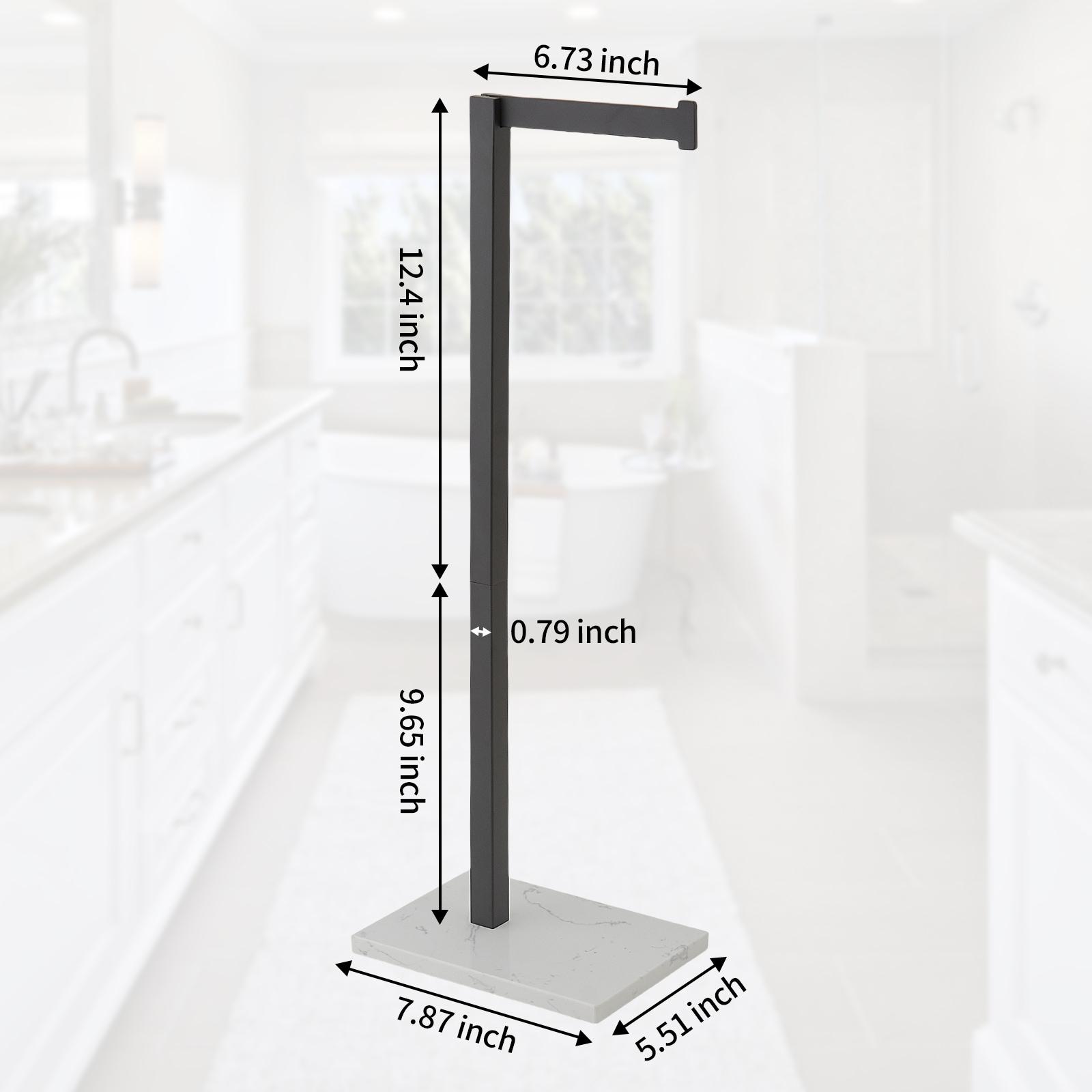 Free Standing Toilet Paper Holder with Weighted Base