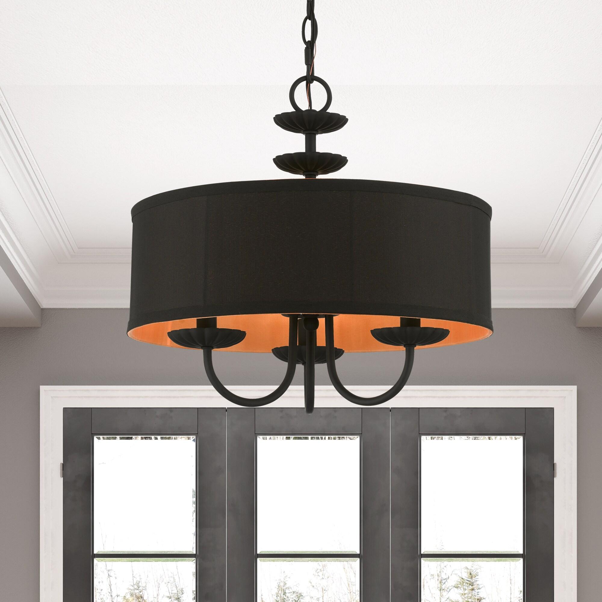 Livex Lighting Winchester 3 - Light Pendant in  Black