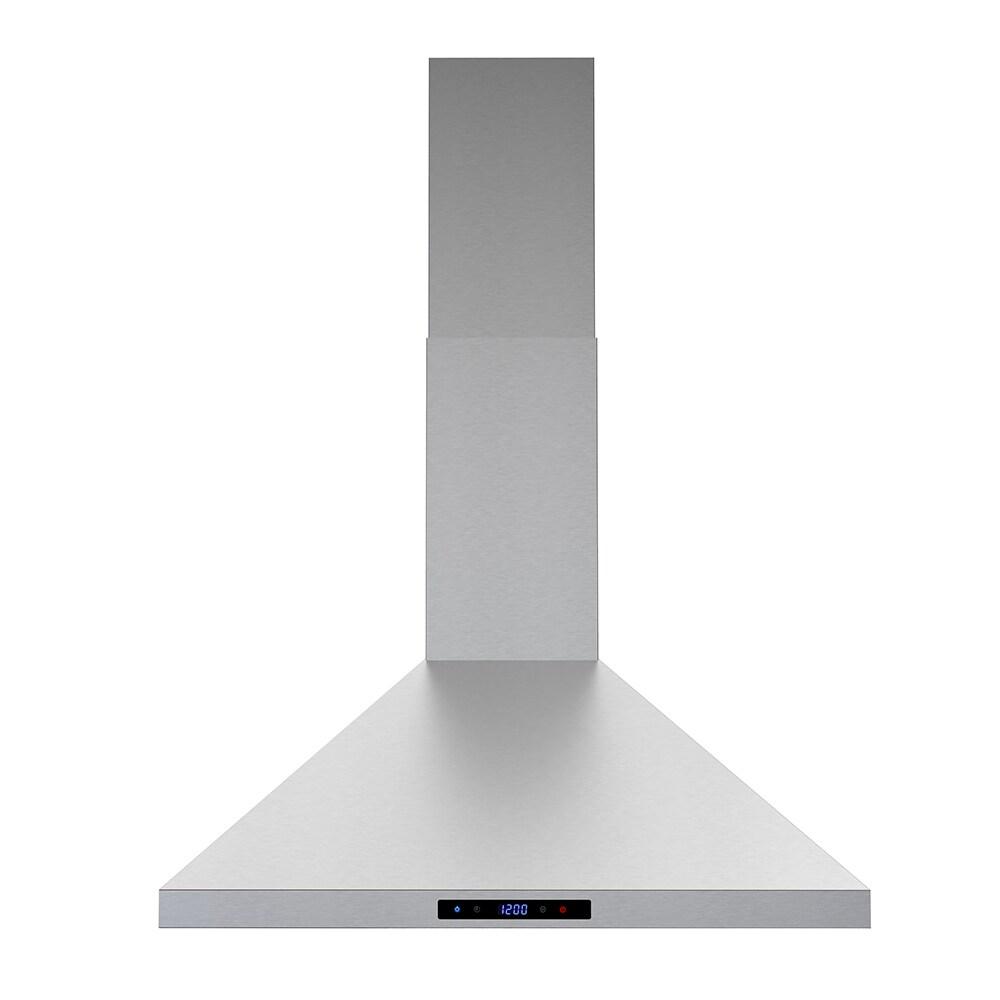 Streamline Francesco 30" 350 Cubic Feet Per Minute Ducted Wall Mount Range Hood with Baffle Filter and Light Included