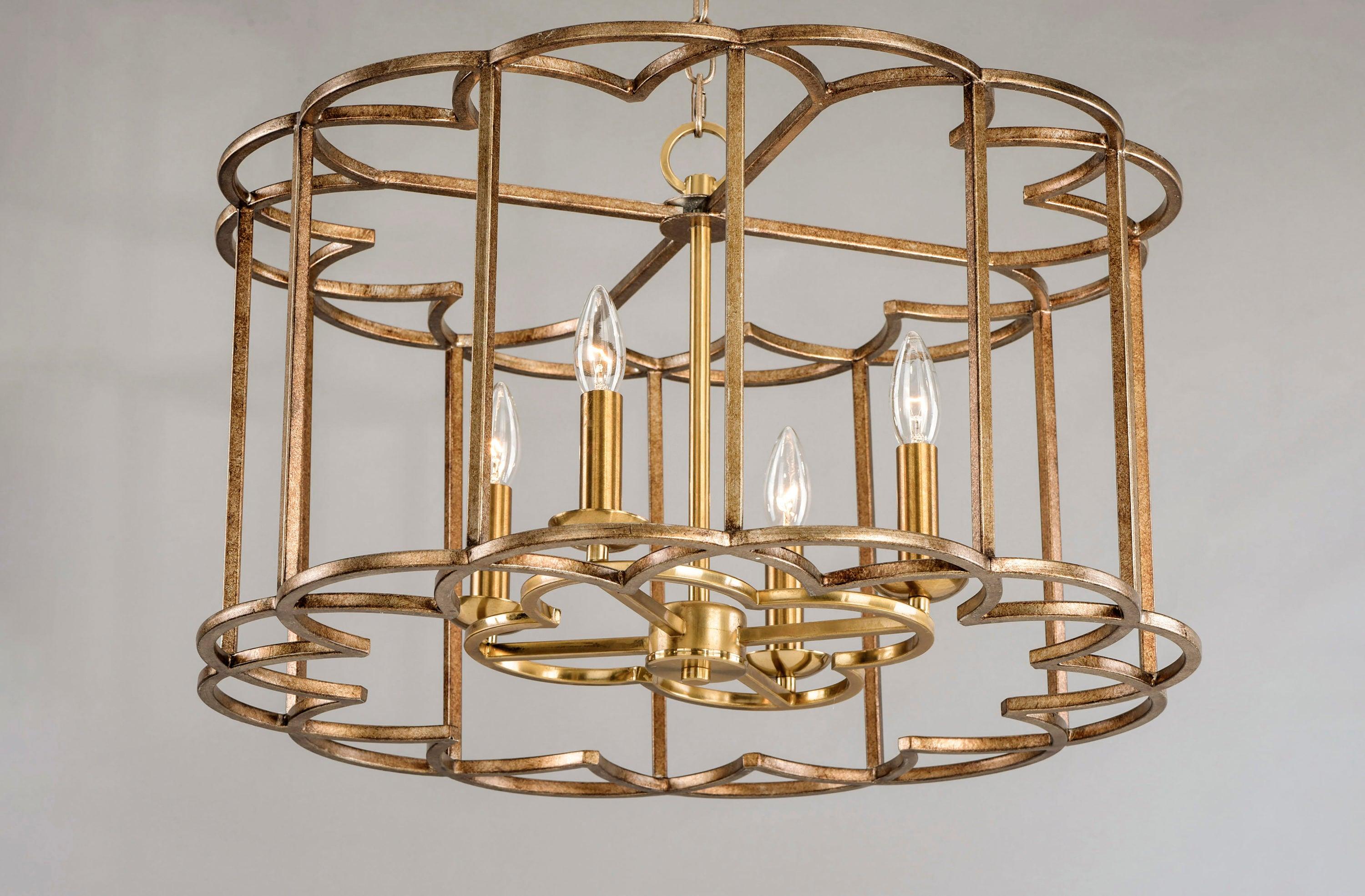 Maxim Lighting Helix 4 - Light Chandelier in  Bronze Fusion