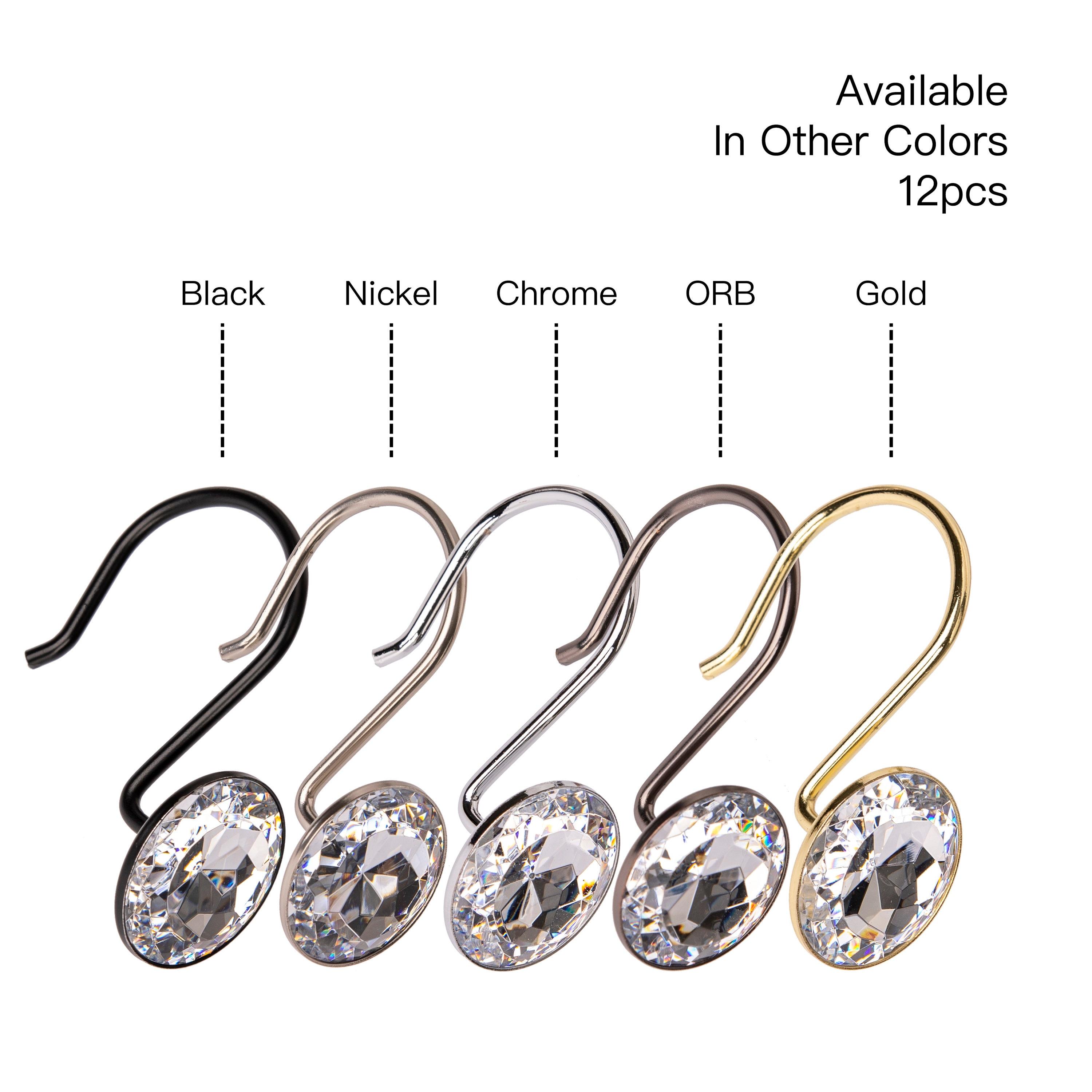 Utopia Alley Steel Shower Curtain Hook (Set of 12)