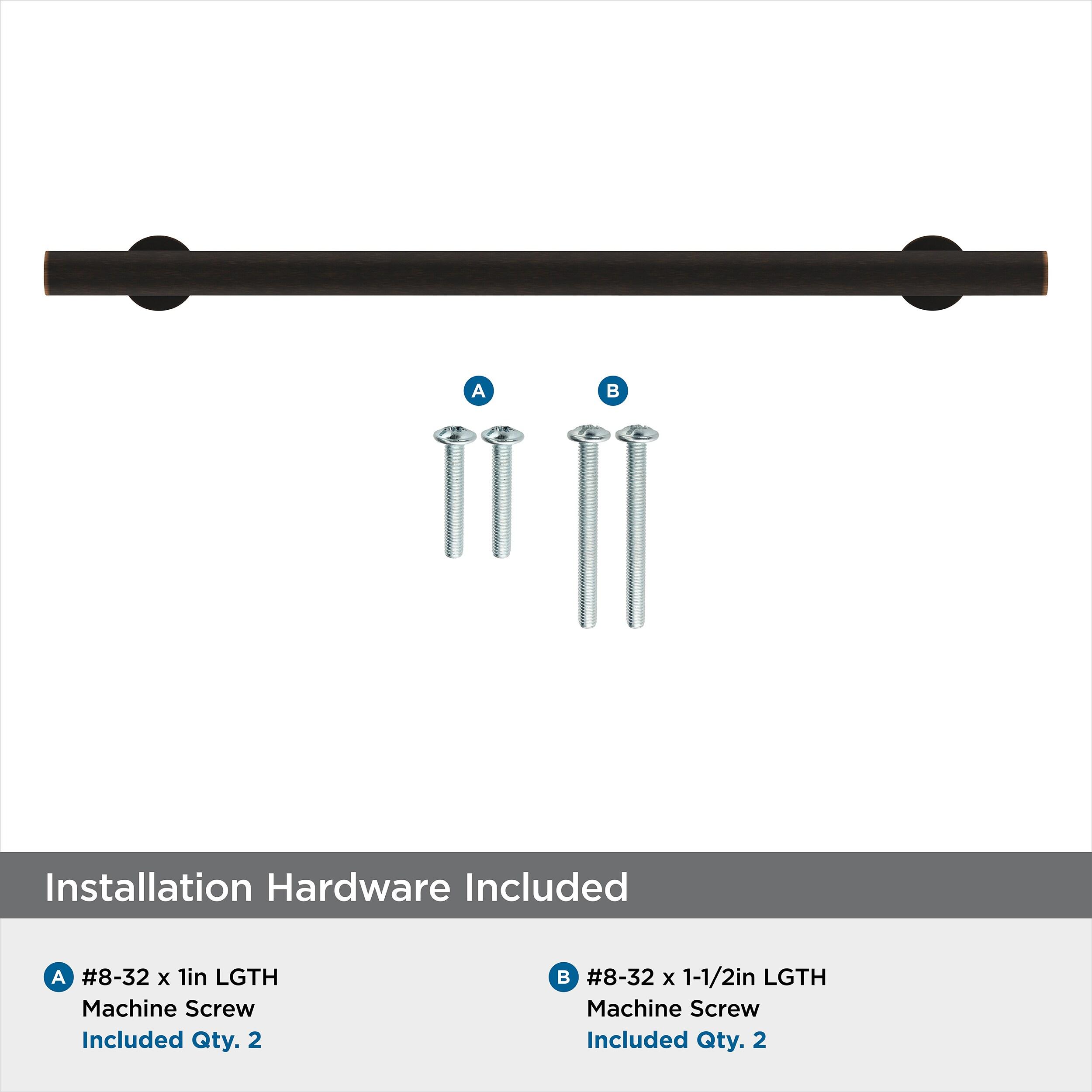 Amerock Radius 7-9/16 inch (192mm) Center-to-Center Oil-Rubbed Bronze Cabinet Pull