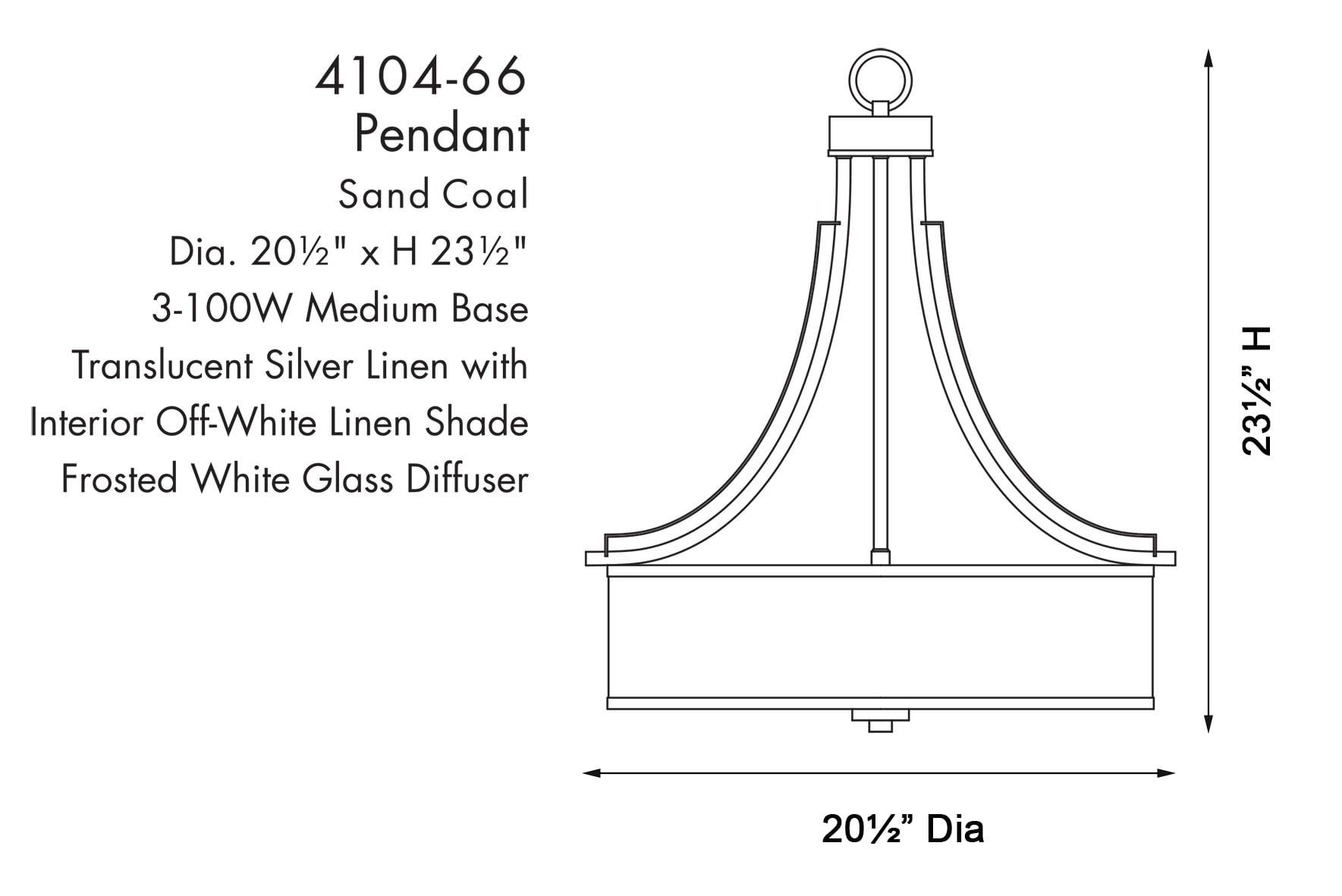 Minka Lavery Minka Parsons Studio 20 1/2" Wide Sand Coal Black Drum Pendant Light