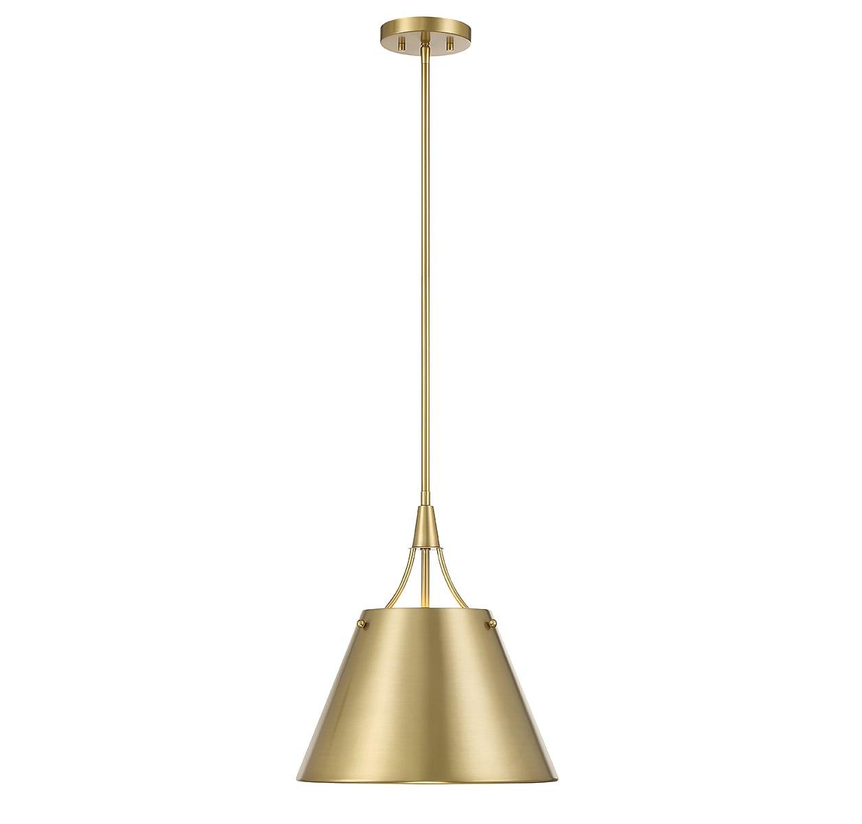 Savoy House Willis 1 - Light Pendant in  Warm Brass