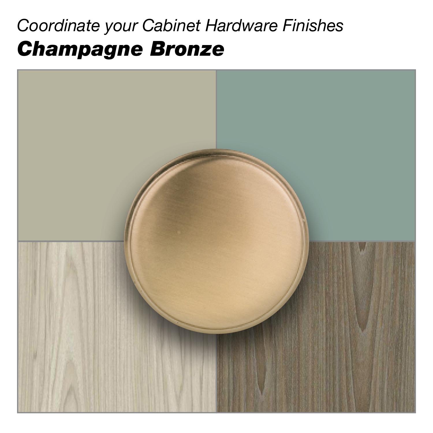 Richelieu Firenze 5-1/16-in , 128mm Center to Center Champagne Bronze Cylindrical Handle