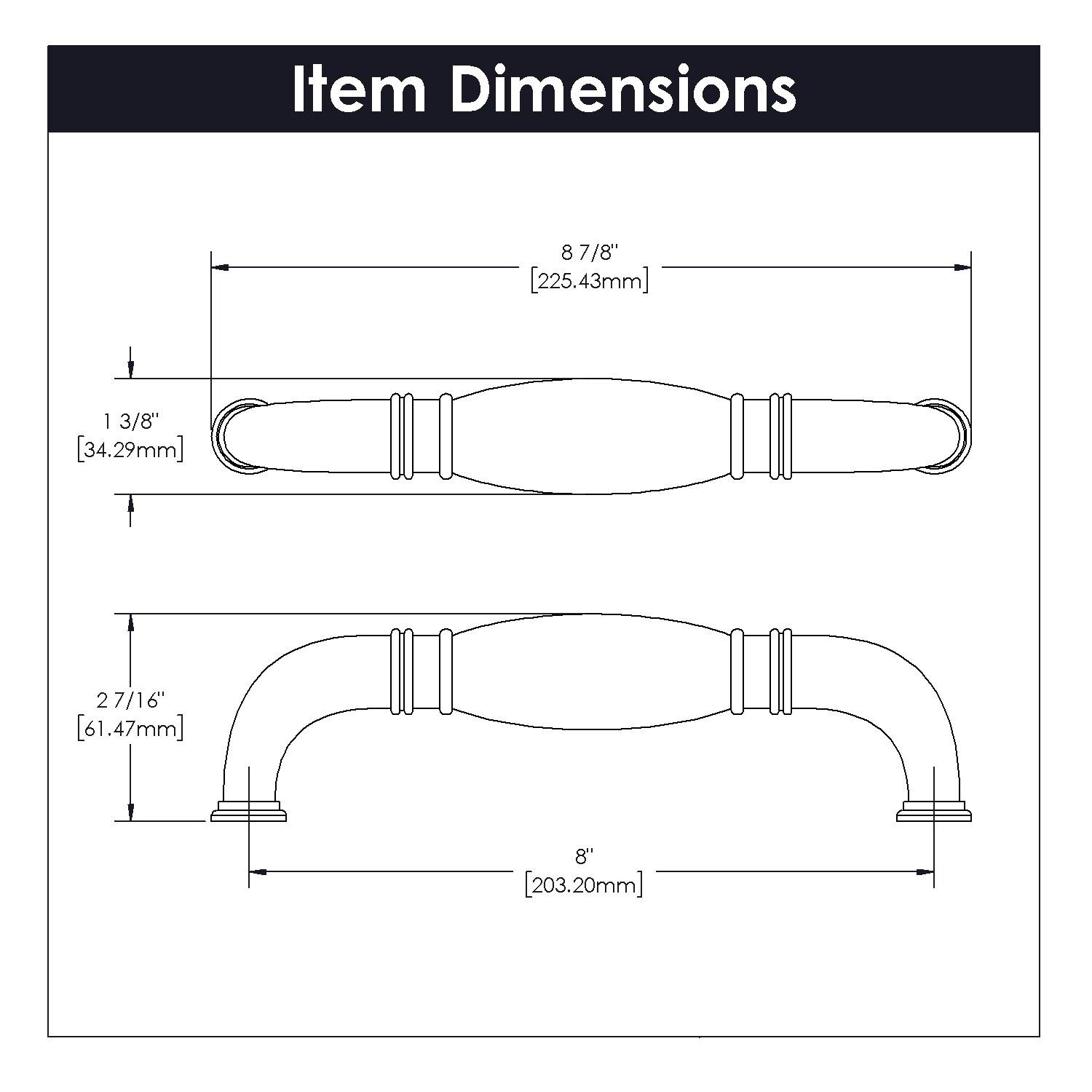 Williamsburg 8" Center to Center Appliance Pull
