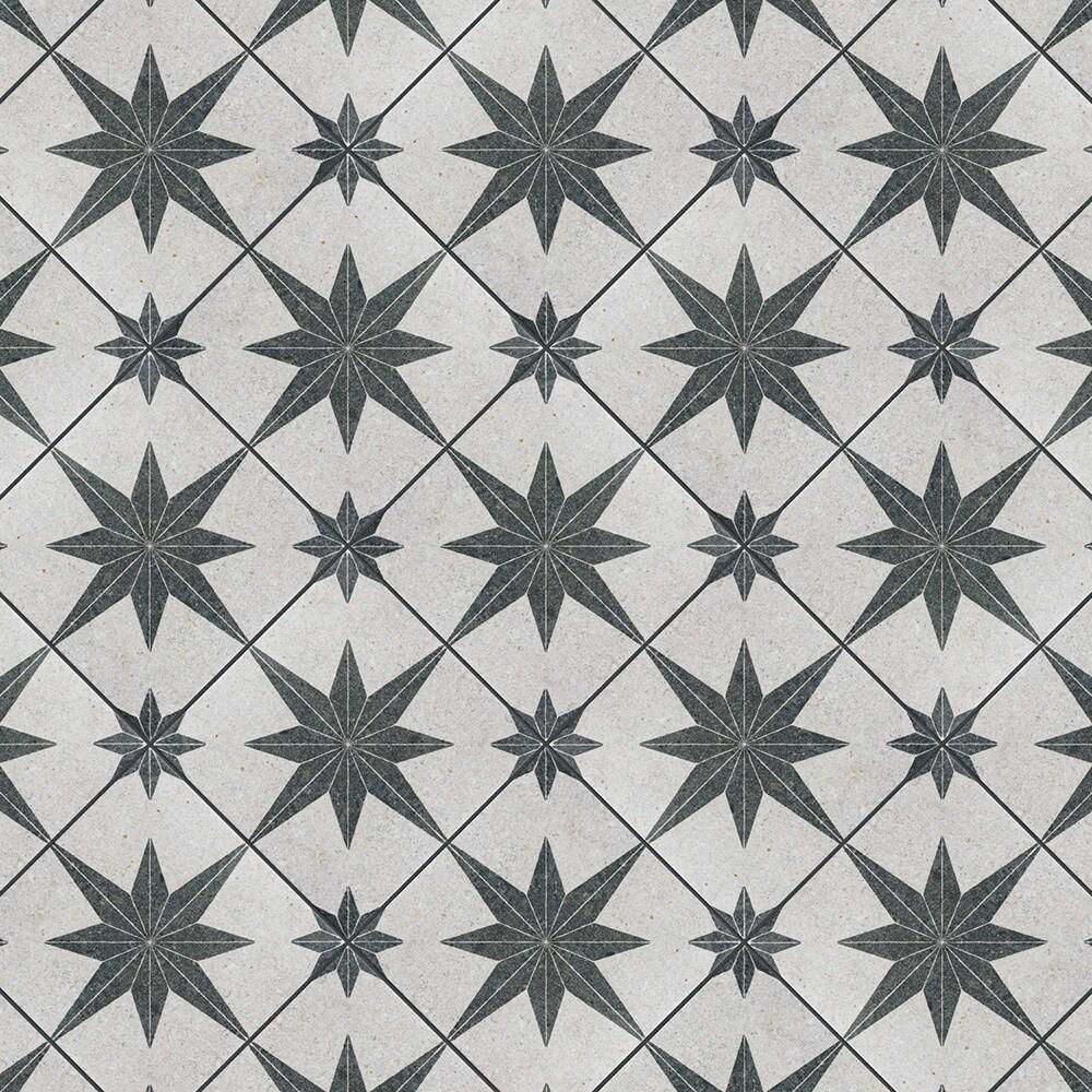 BATCH Tulum Compass 8" x 8" Patterned Wall & Floor Tile