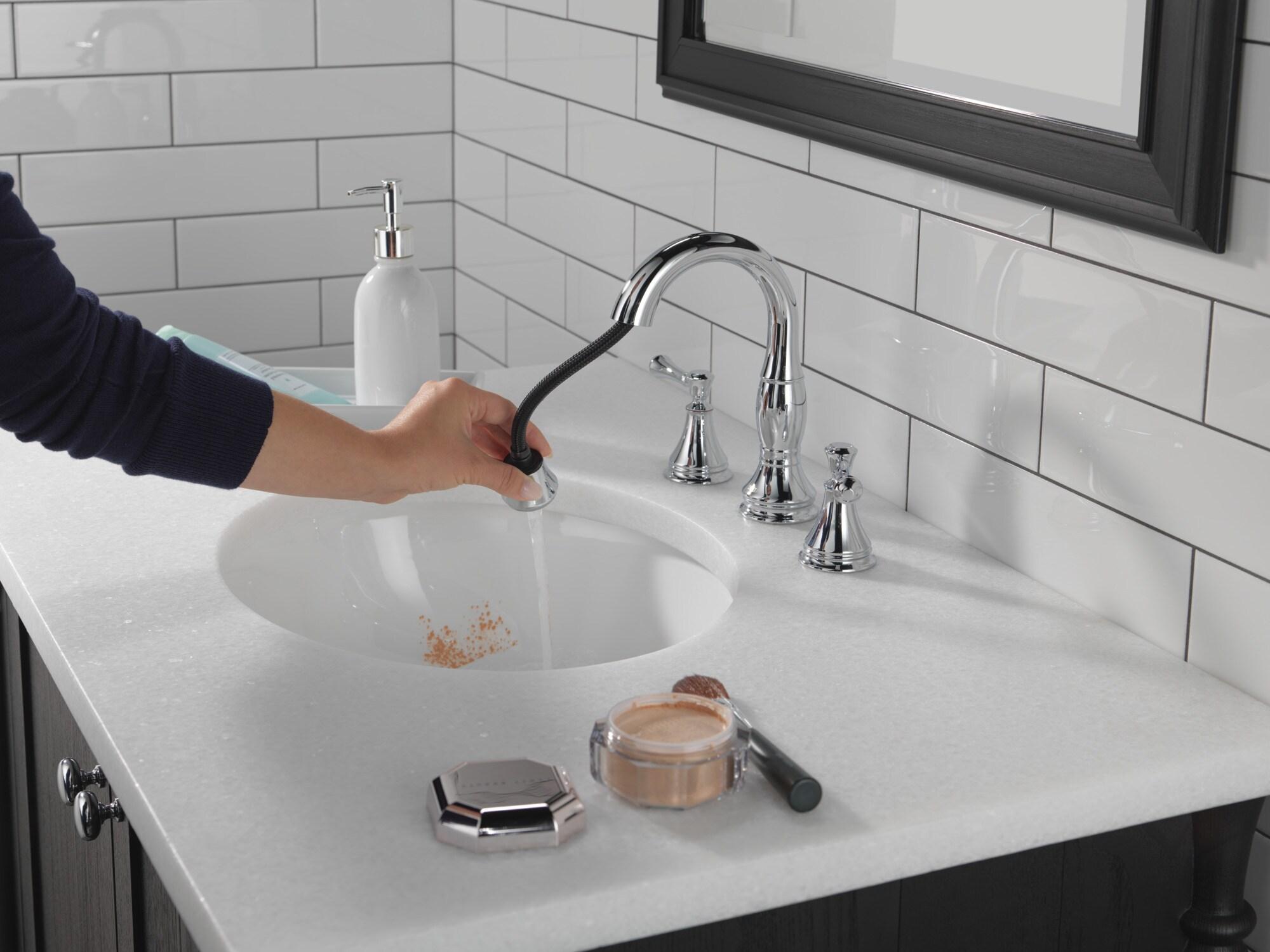 Cassidy Widespread Bathroom Faucet 3 Hole, 2-handle Bathroom Sink Faucet with Drain Assembly